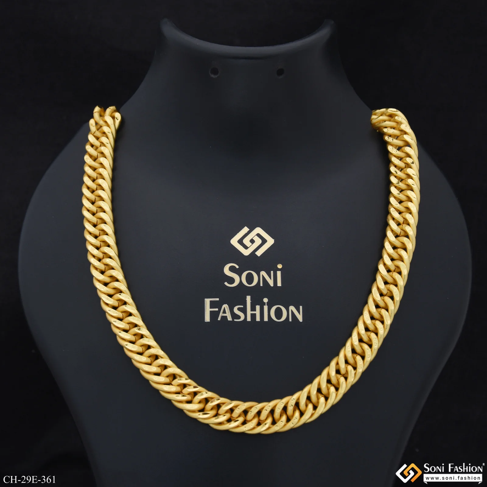 Popular Design Gold Plated Link Chain for Men - Style E361