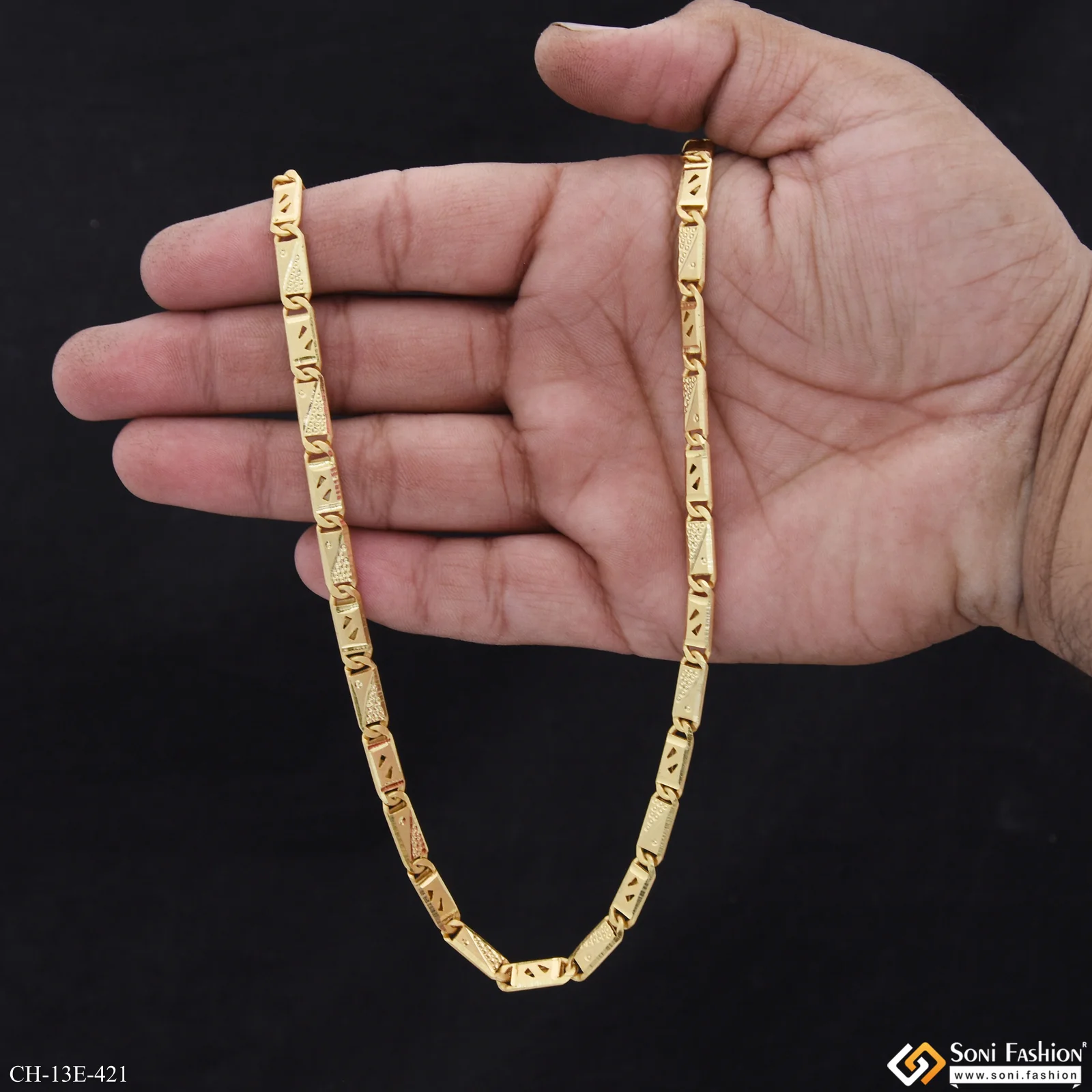 Popular Design Gold Plated Nawabi Chain - Style E421 - Image 6