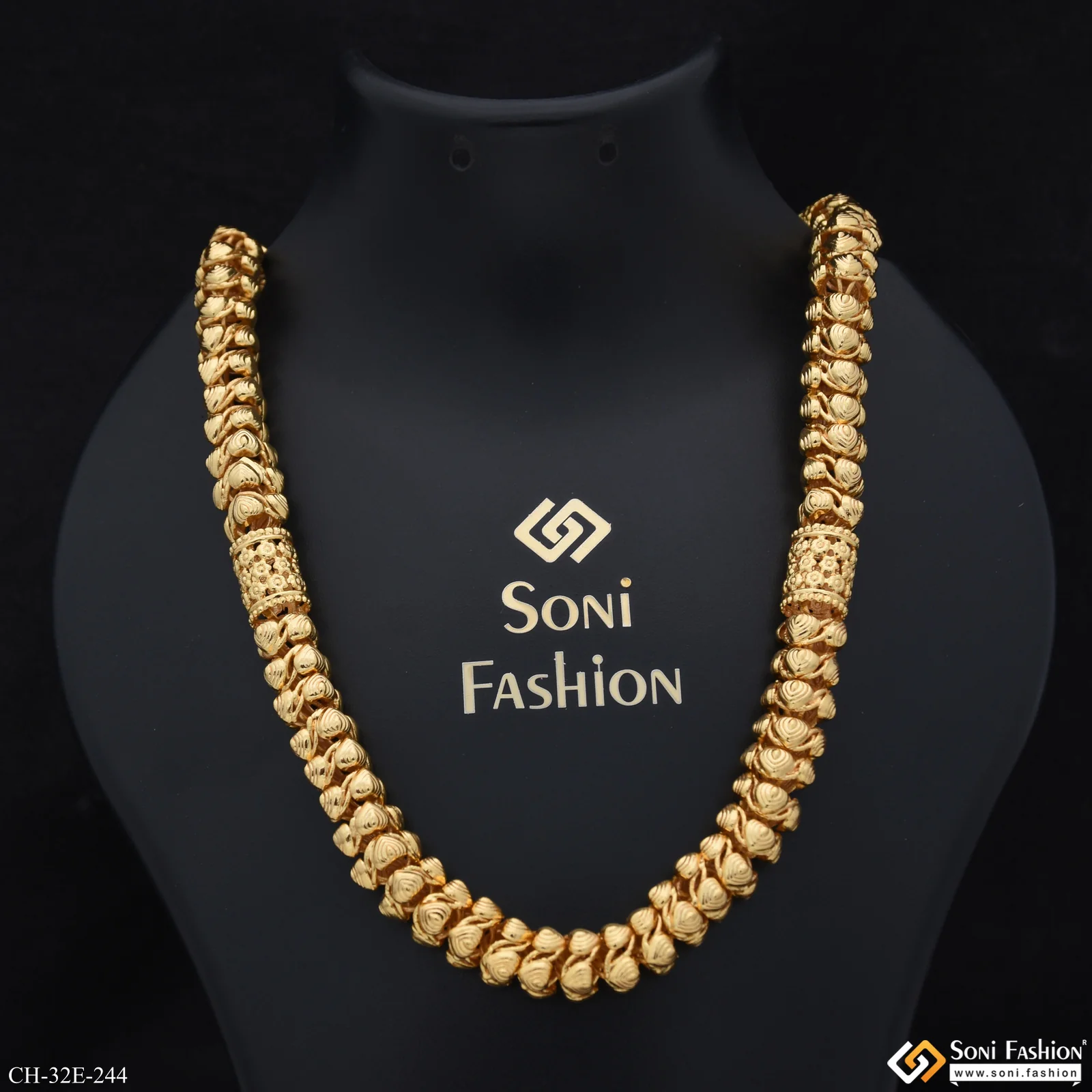 Popular Design Gold Plated Rajwadi Chain for Men - Style E244