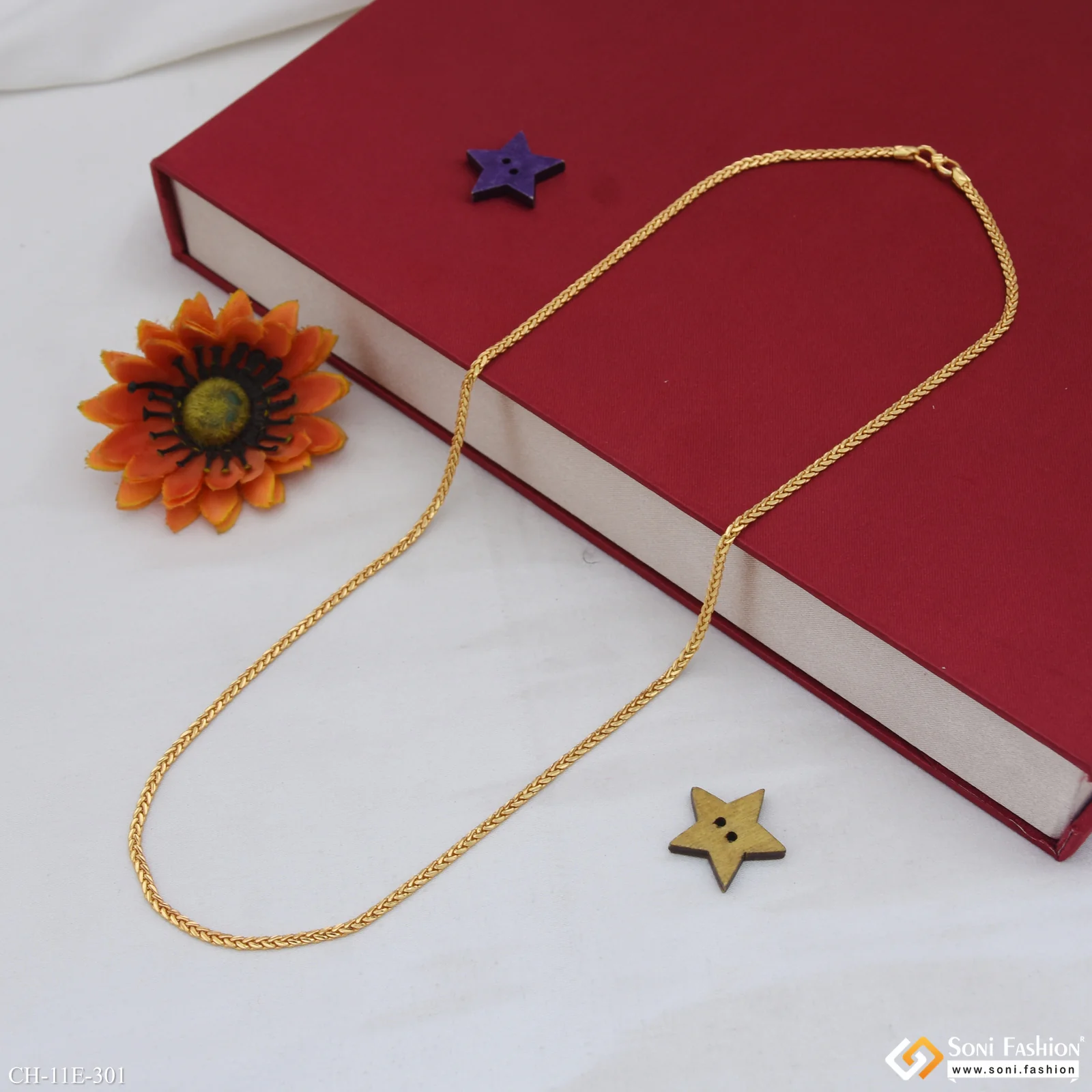 Popular Design Gold Plated Chain for Men - Style E301 - Image 5