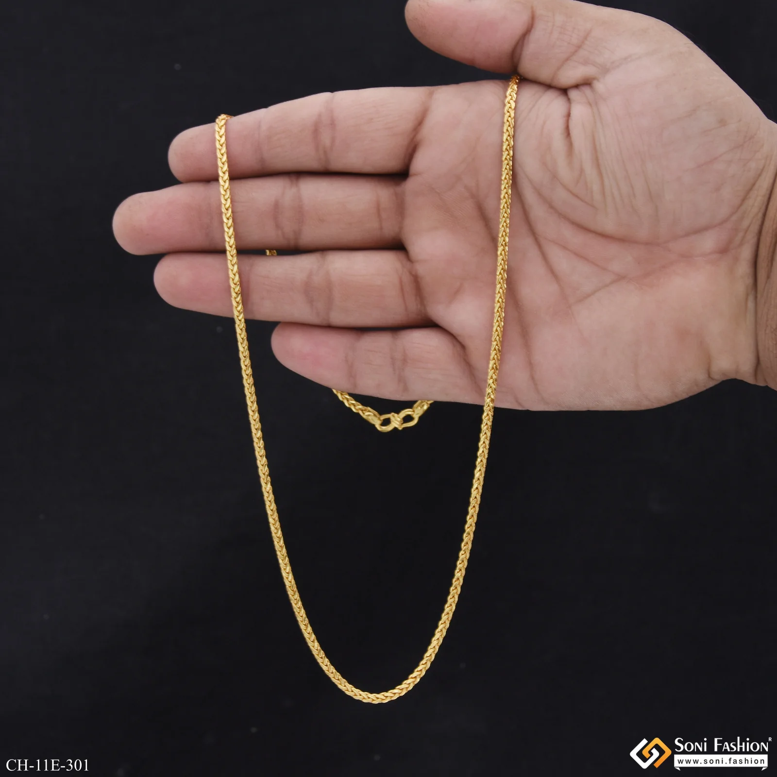 Popular Design Gold Plated Chain for Men - Style E301 - Image 6