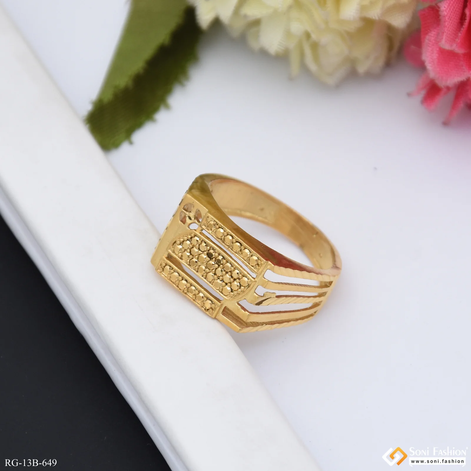 Popular Design Gold Plated Ring for Men - Style B649 - Image 5