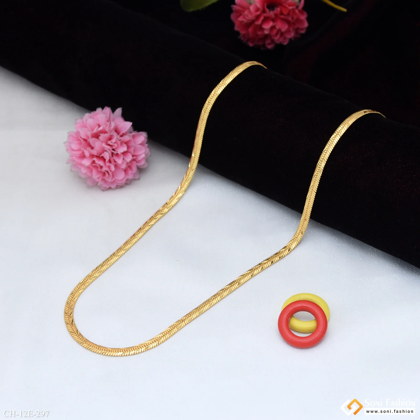 Popular Design Gold Plated Snake Chain for Men - Style E297 - Image 3