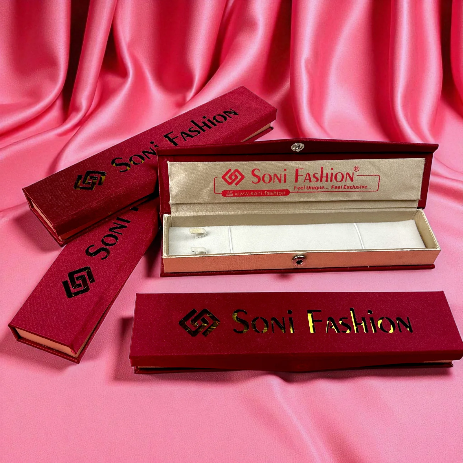 9x2 Inch Box for Bracelet - Imported Velvet Premium Jewellery Box - Image 4