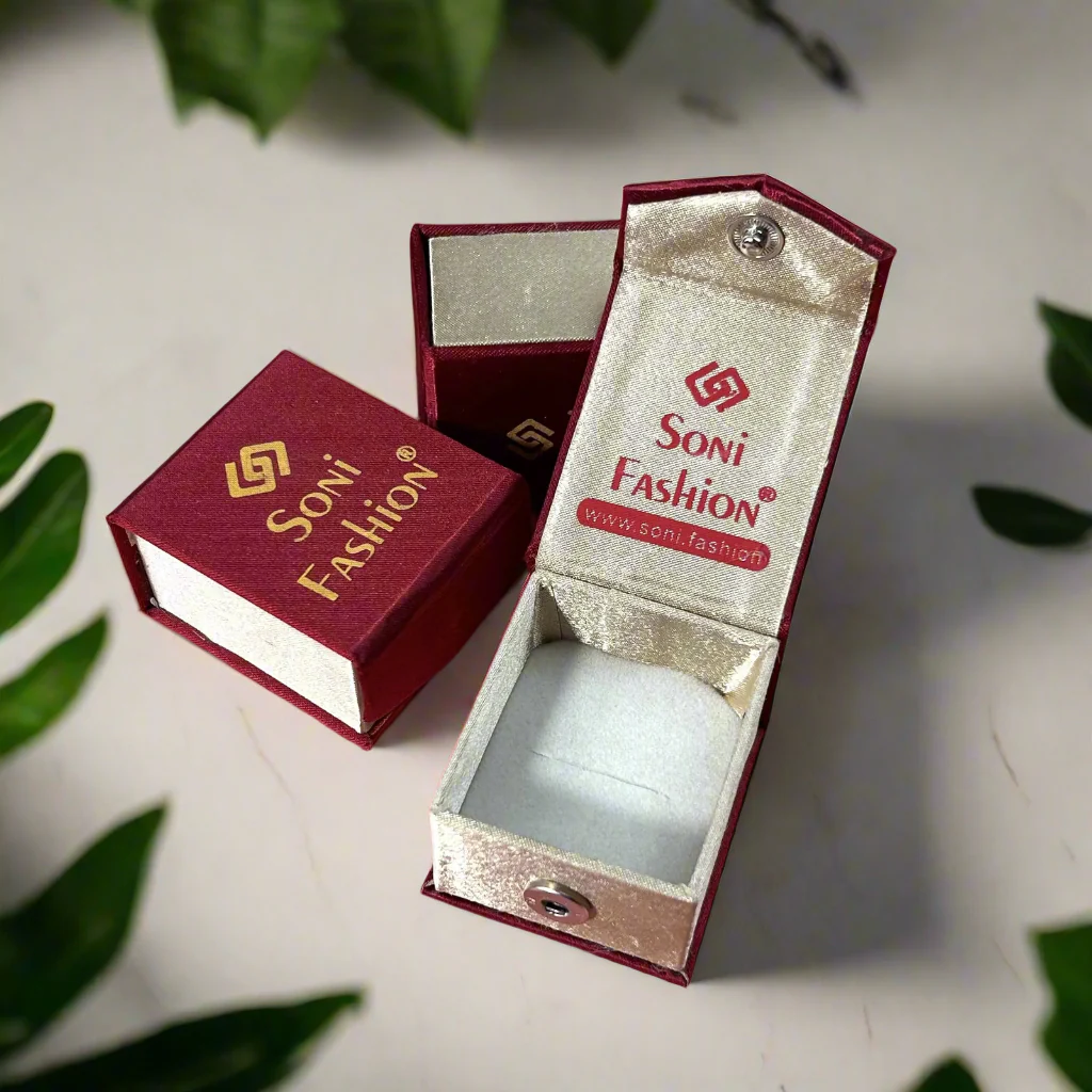 2x2 Inch Box for Ring, Earrings - Imported Velvet Premium Jewellery Box - Image 3