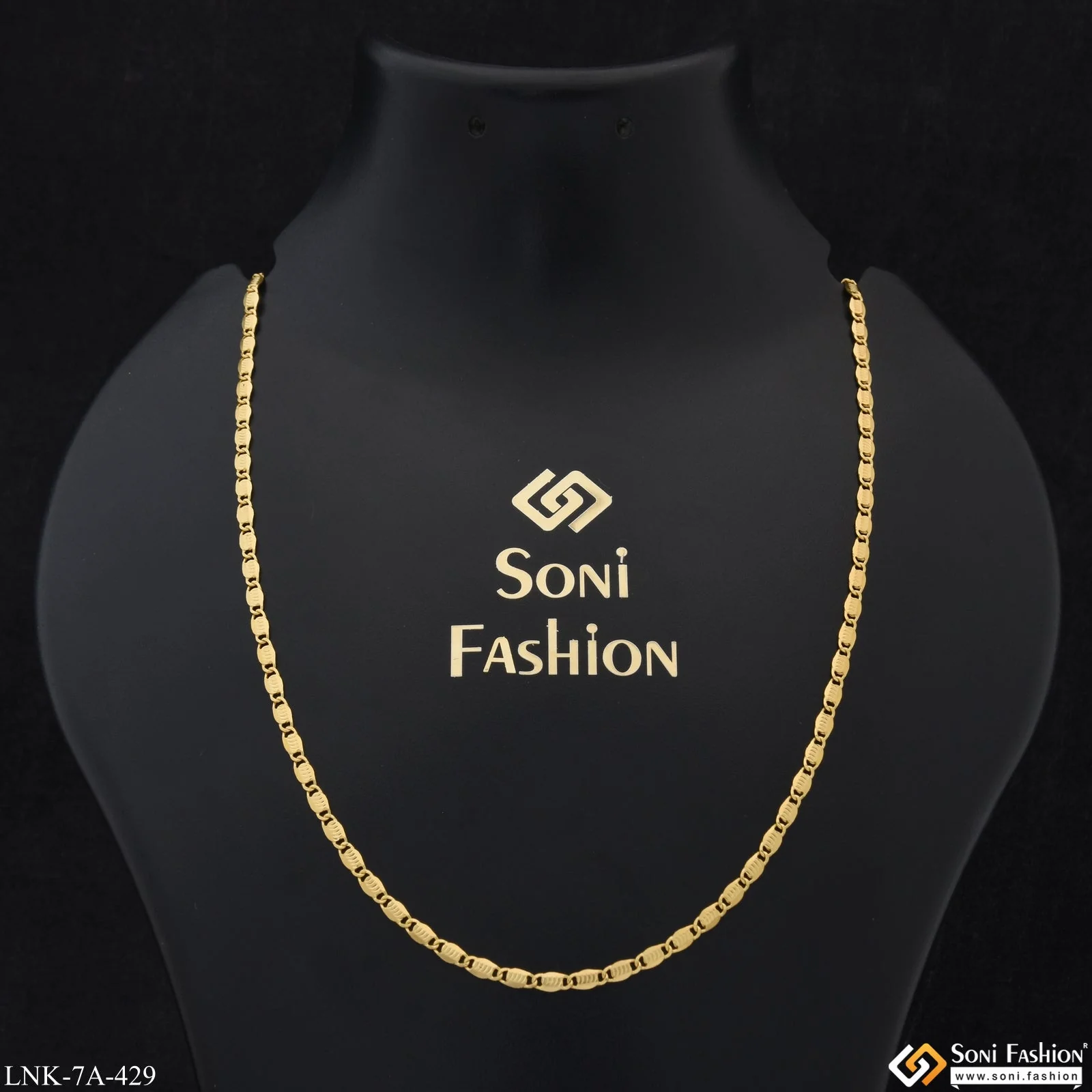 Pretty Design Magnificent Design Gold Plated Chain for Ladies - Style A429