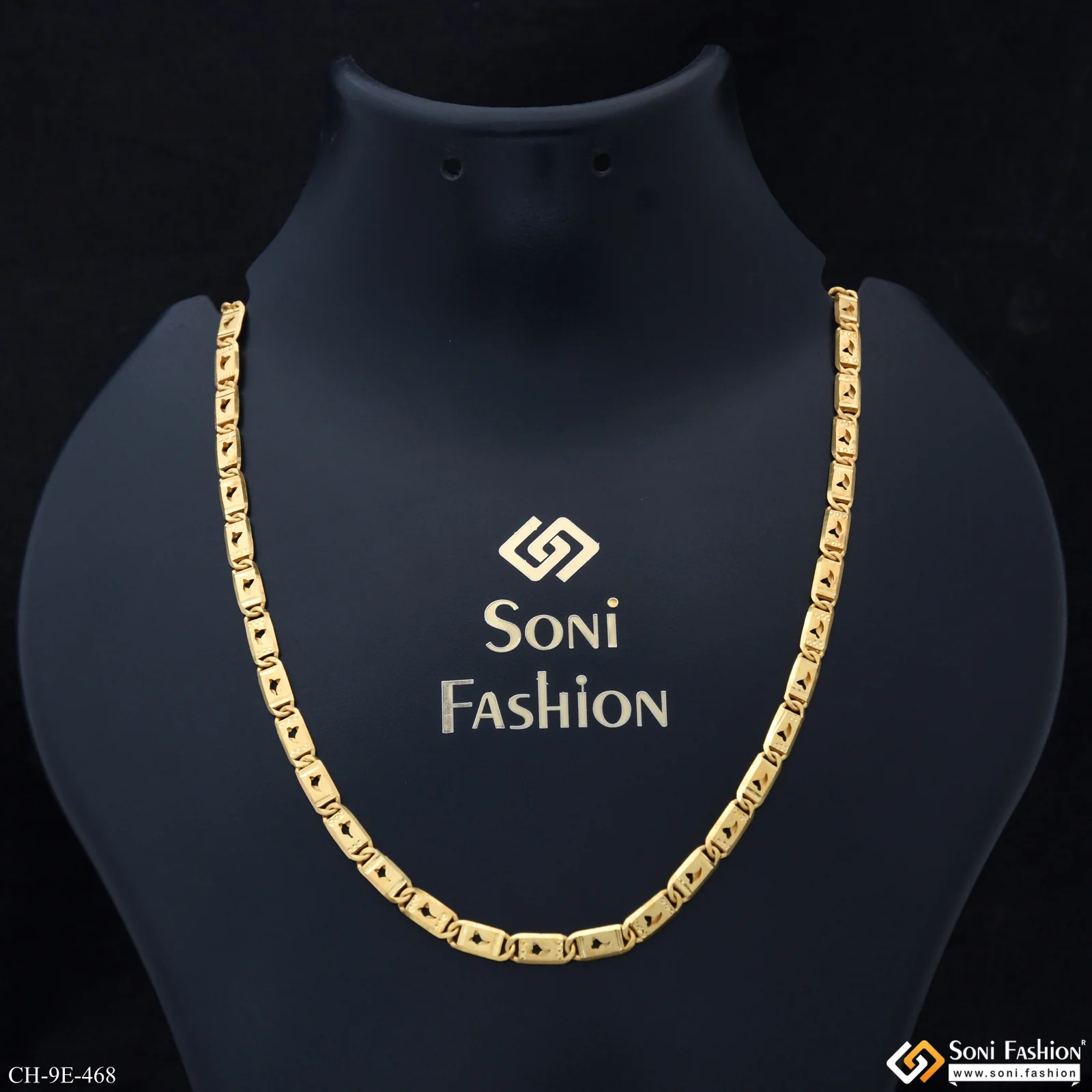 Prominent Design Gold Plated Nawabi Chain for Men - Style E468