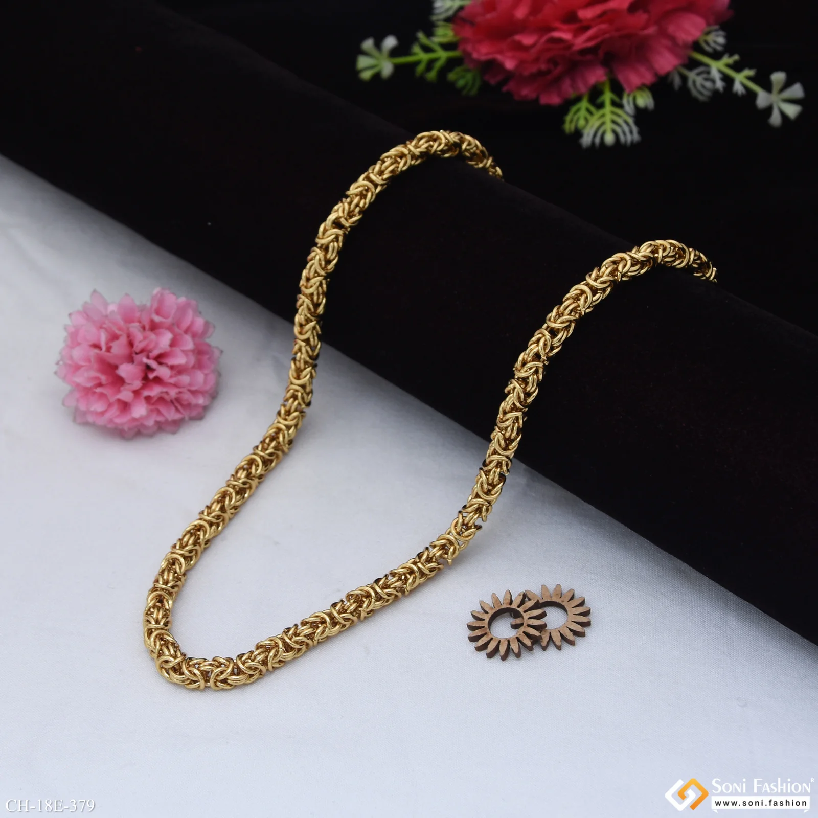 Prominent Design Stainless Steel Chain for Men - Style E379 - Image 3