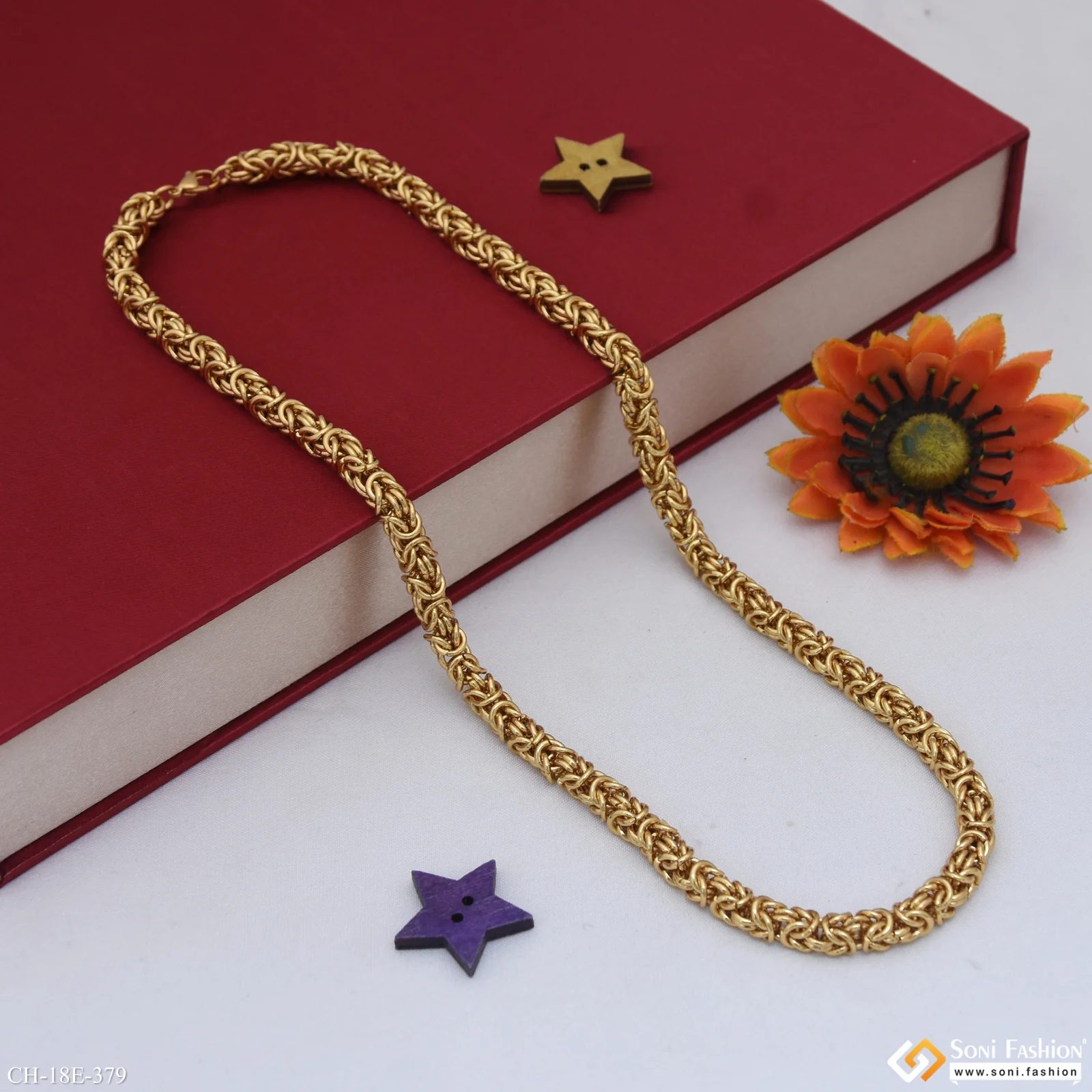 Prominent Design Stainless Steel Chain for Men - Style E379 - Image 4