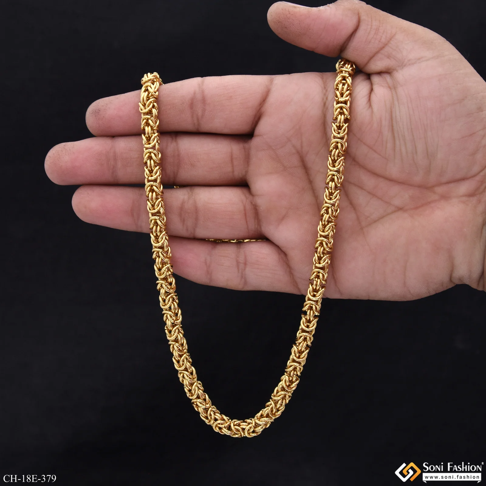 Prominent Design Stainless Steel Chain for Men - Style E379 - Image 6