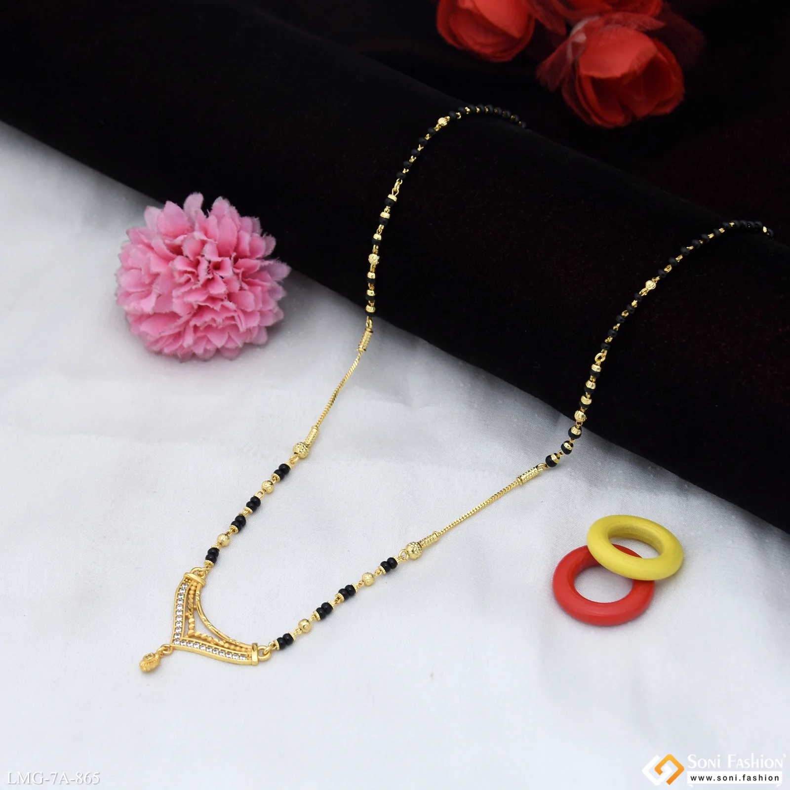 Radiant Design Gold Plated Mangalsutra for Women - Style A865 - Image 3