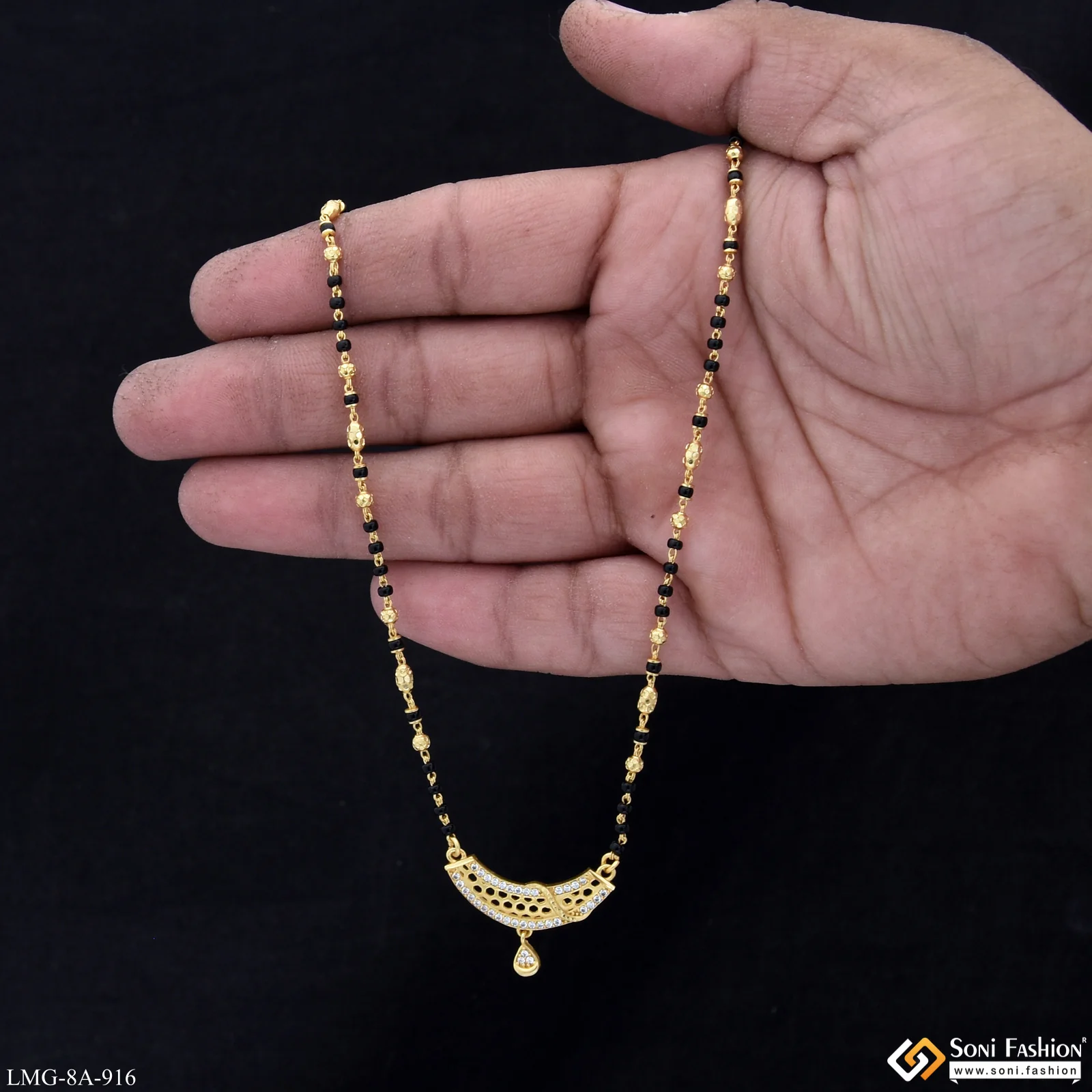 Radiant Design Gold Plated Mangalsutra for Women - Style A916 - Image 2