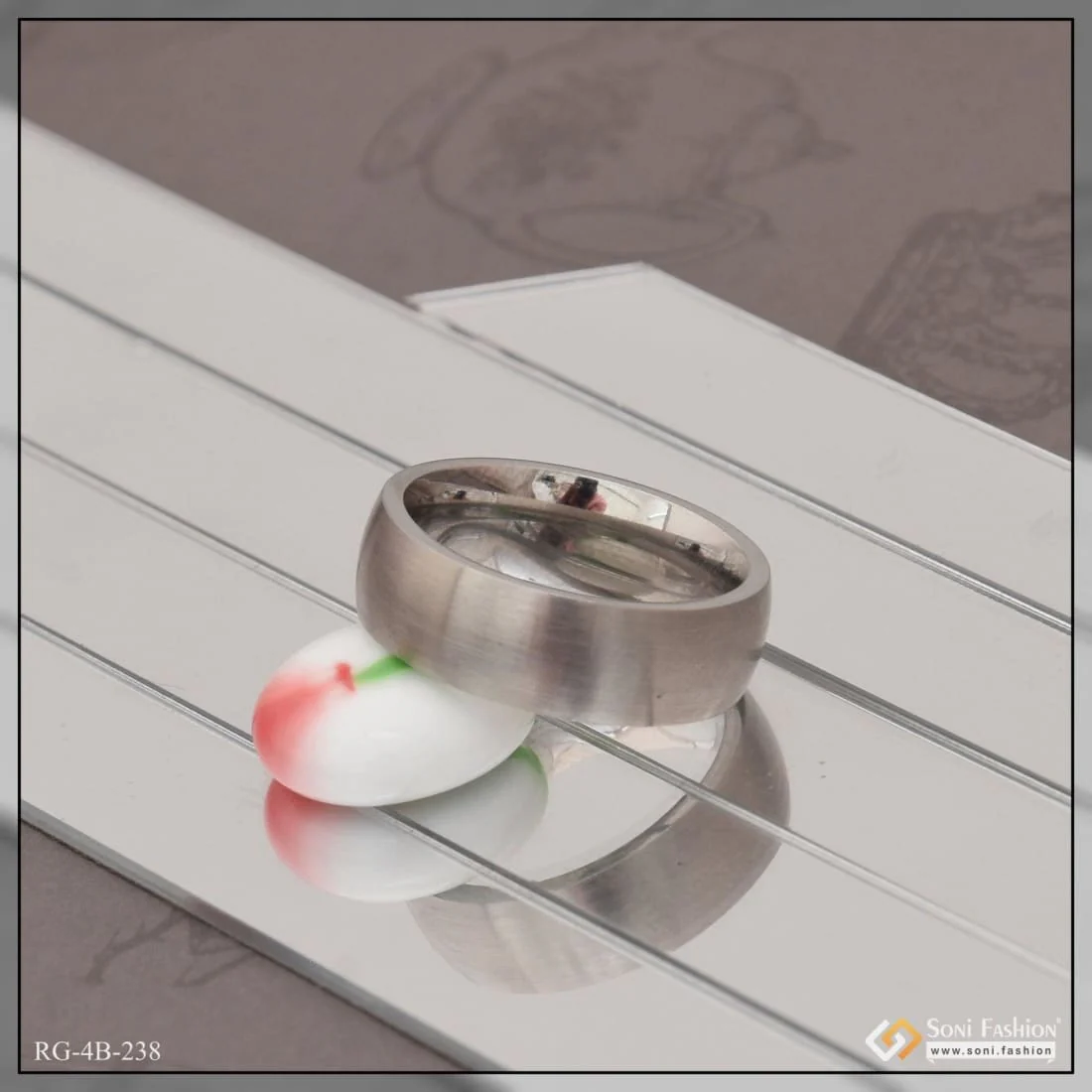 Silver Exquisite Design High-Quality Fashionable Design Ring for Men - Style B238 - Image 2