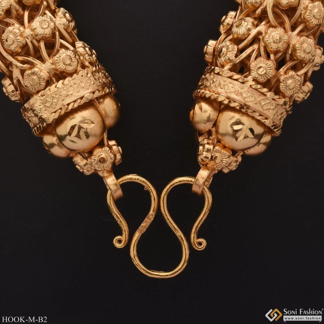 Big Size - M/w Hook For Chain - Gold Plated - Design 2 - Image 3