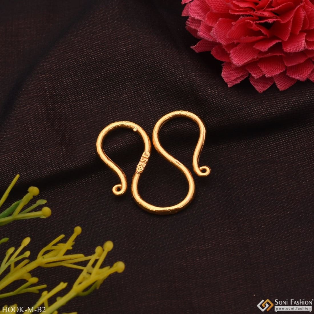 Big Size - M/w Hook For Chain - Gold Plated - Design 2 - Image 8