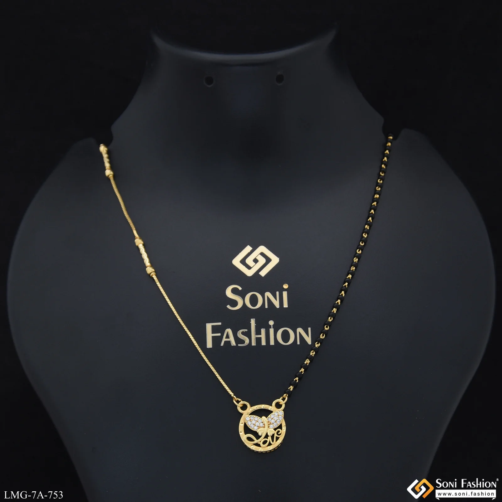 Sparkling Design Gold Plated Mangalsutra for Women - Style A753