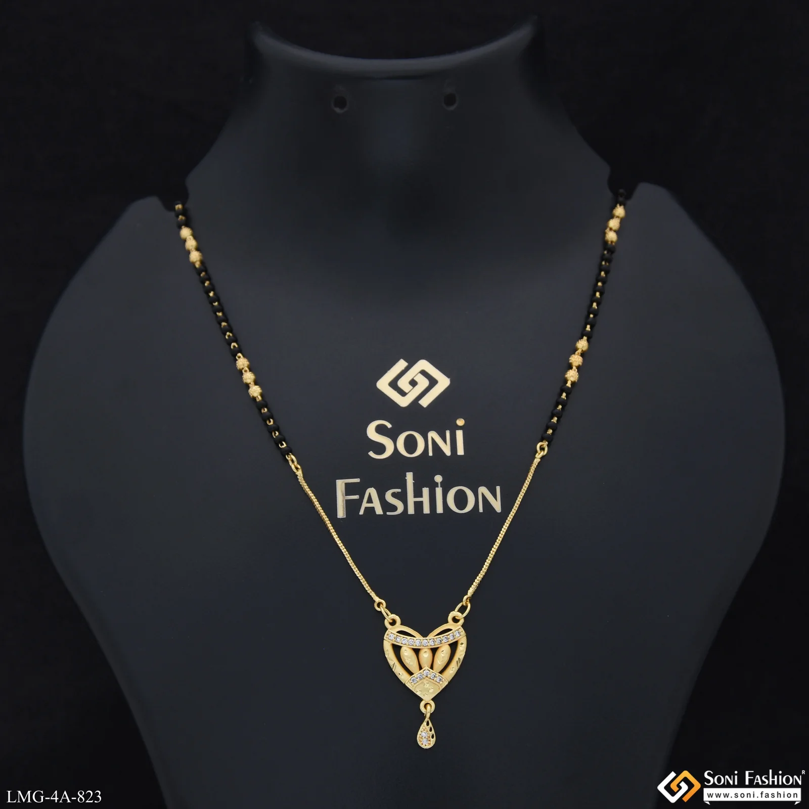 Sparkling Design Gold Plated Mangalsutra for Women - Style A823