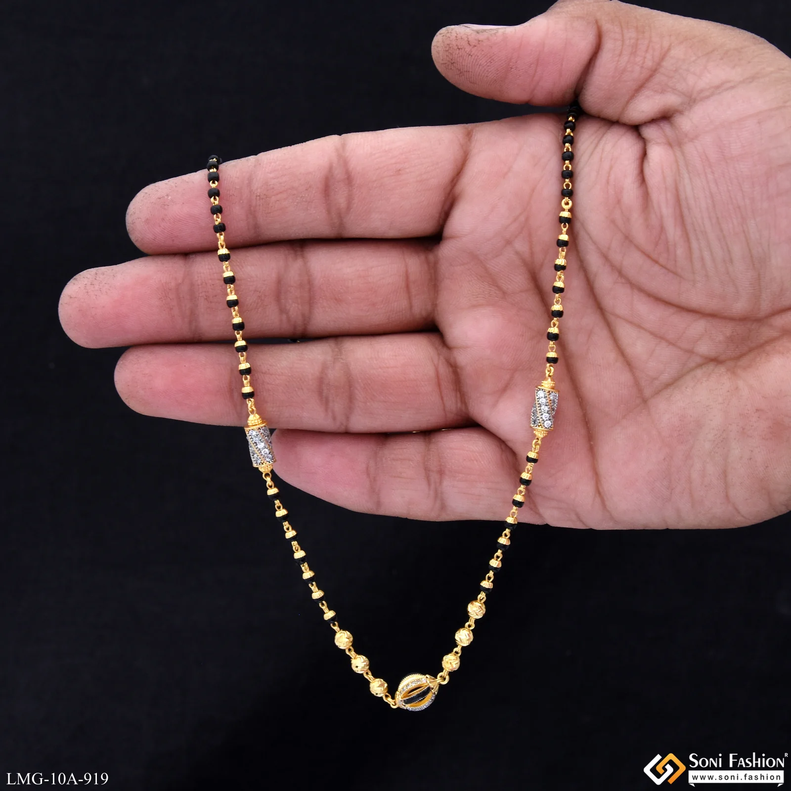 Sparkling Design Gold Plated Mangalsutra for Women - Style A919 - Image 2