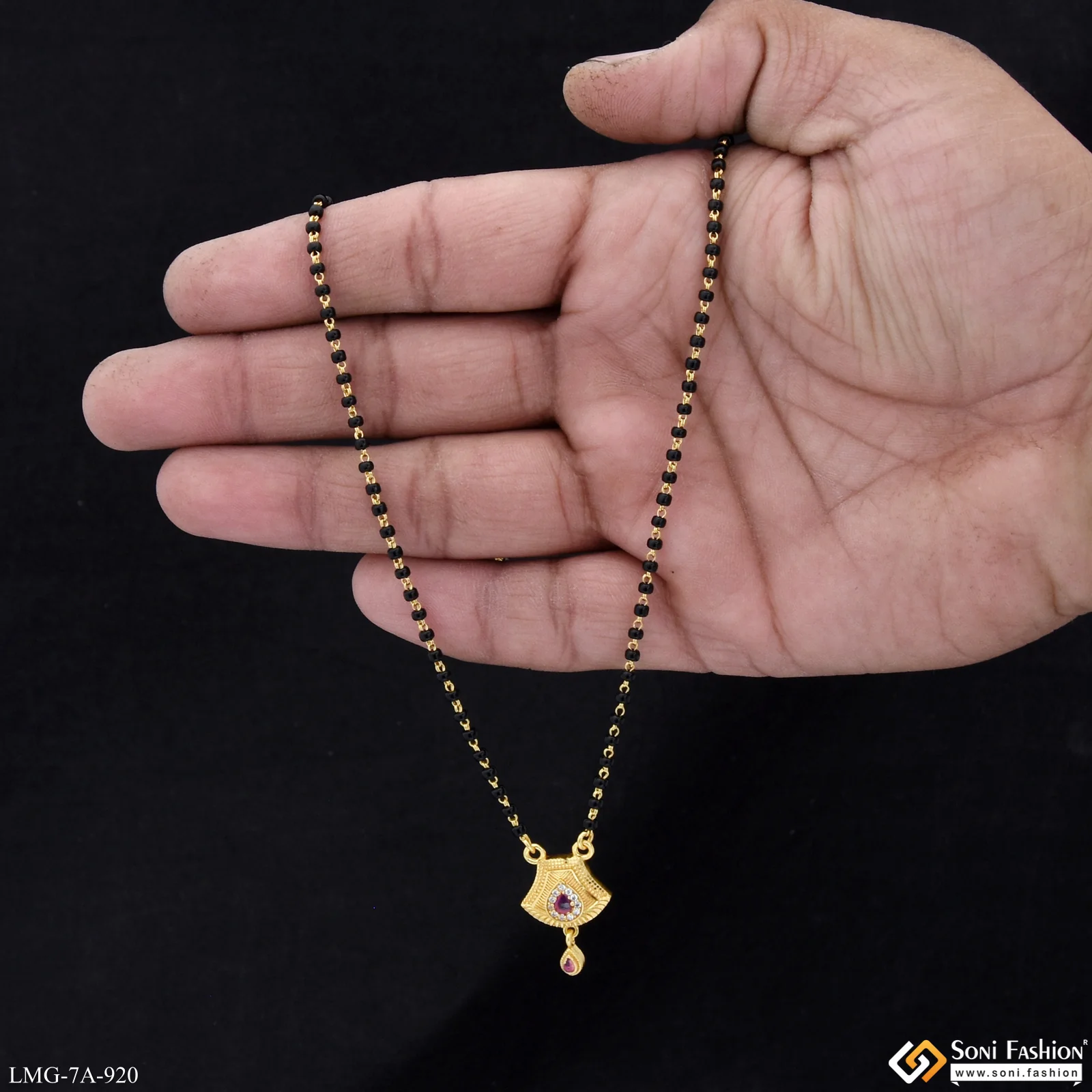 Stunning Design Gold Plated Mangalsutra for Women - Style A920 - Image 2