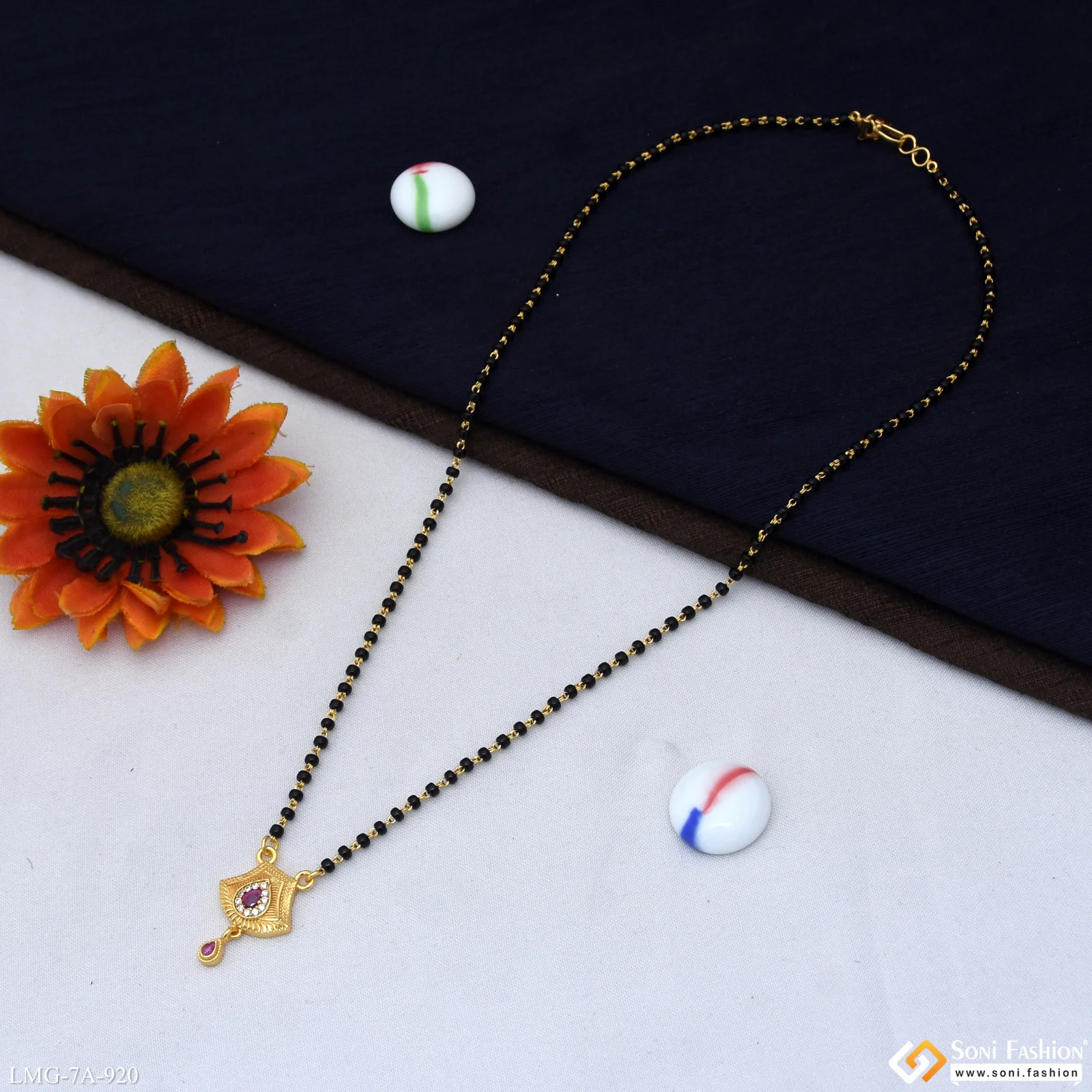 Stunning Design Gold Plated Mangalsutra for Women - Style A920 - Image 5