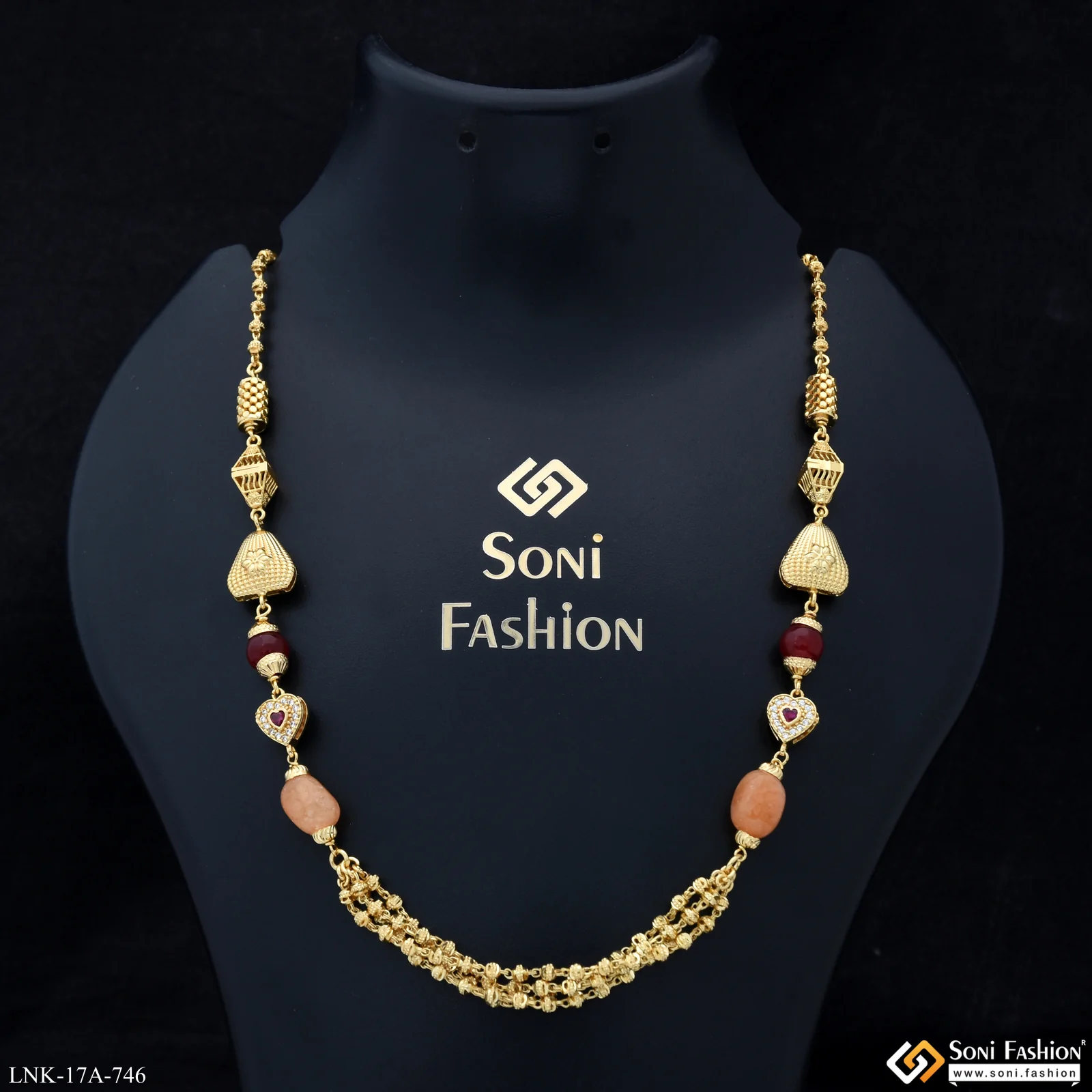 Superior Quality Gold Plated Mala for Women - Style A746