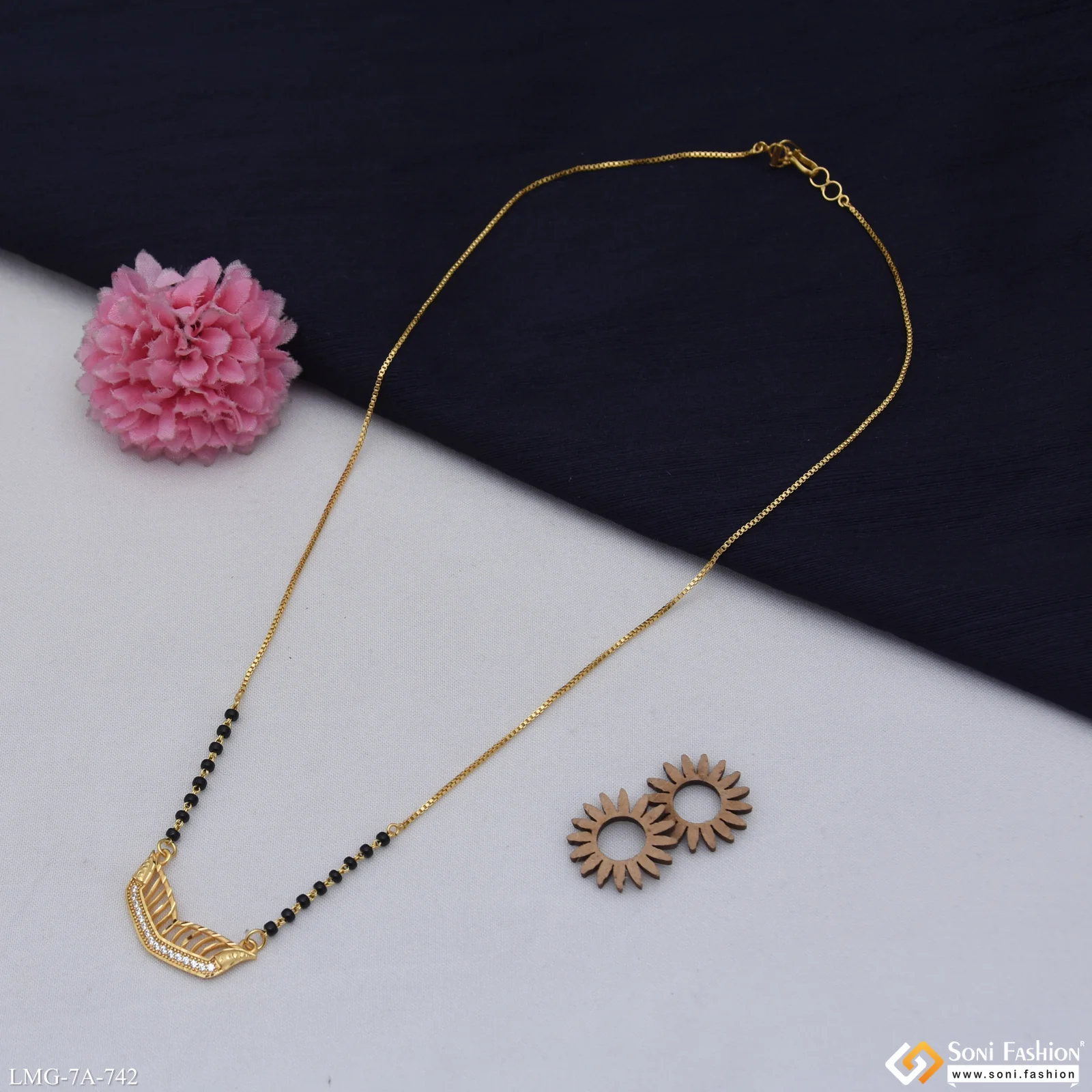 Superior Quality Gold Plated Mangalsutra for Women - Style A742 - Image 2