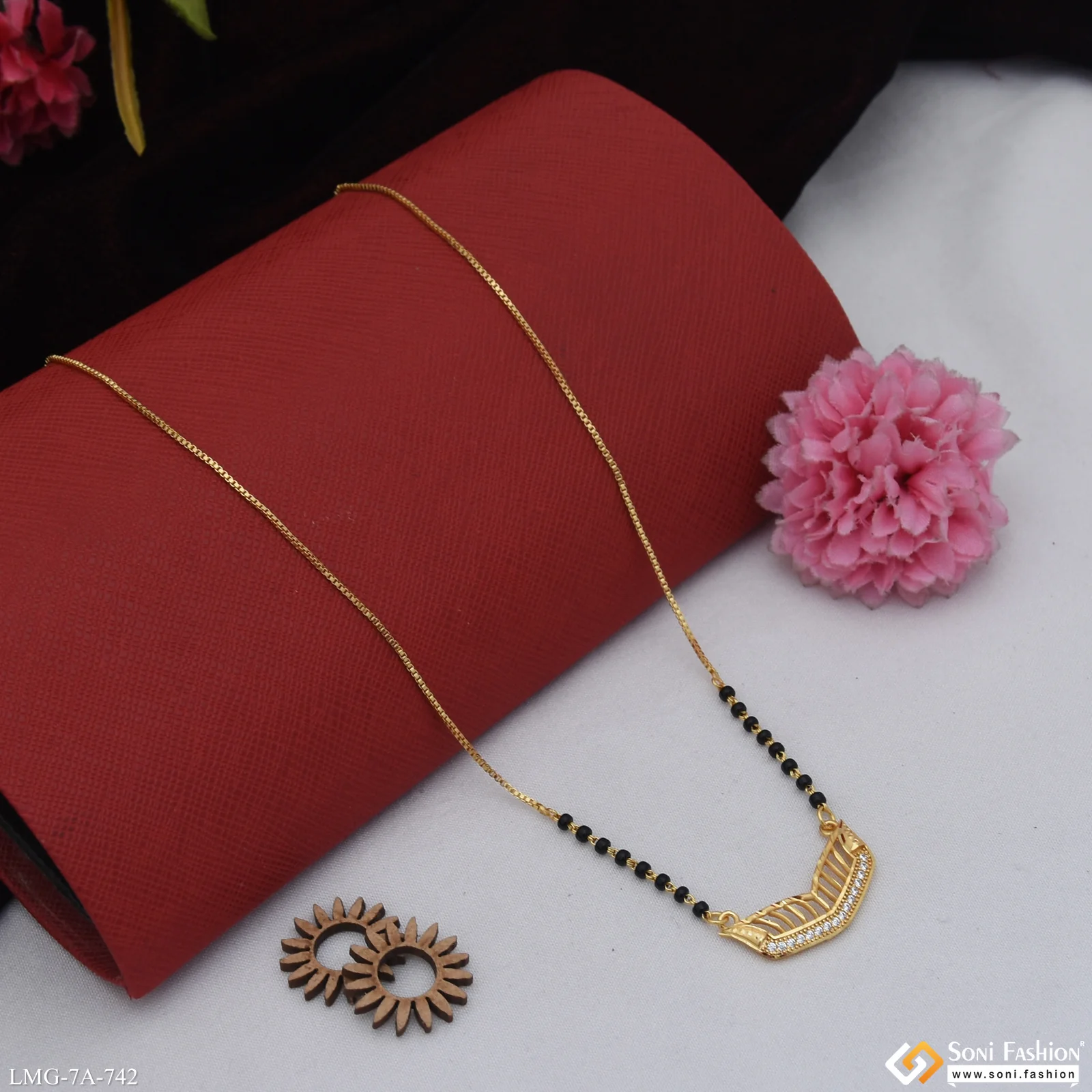 Superior Quality Gold Plated Mangalsutra for Women - Style A742 - Image 4