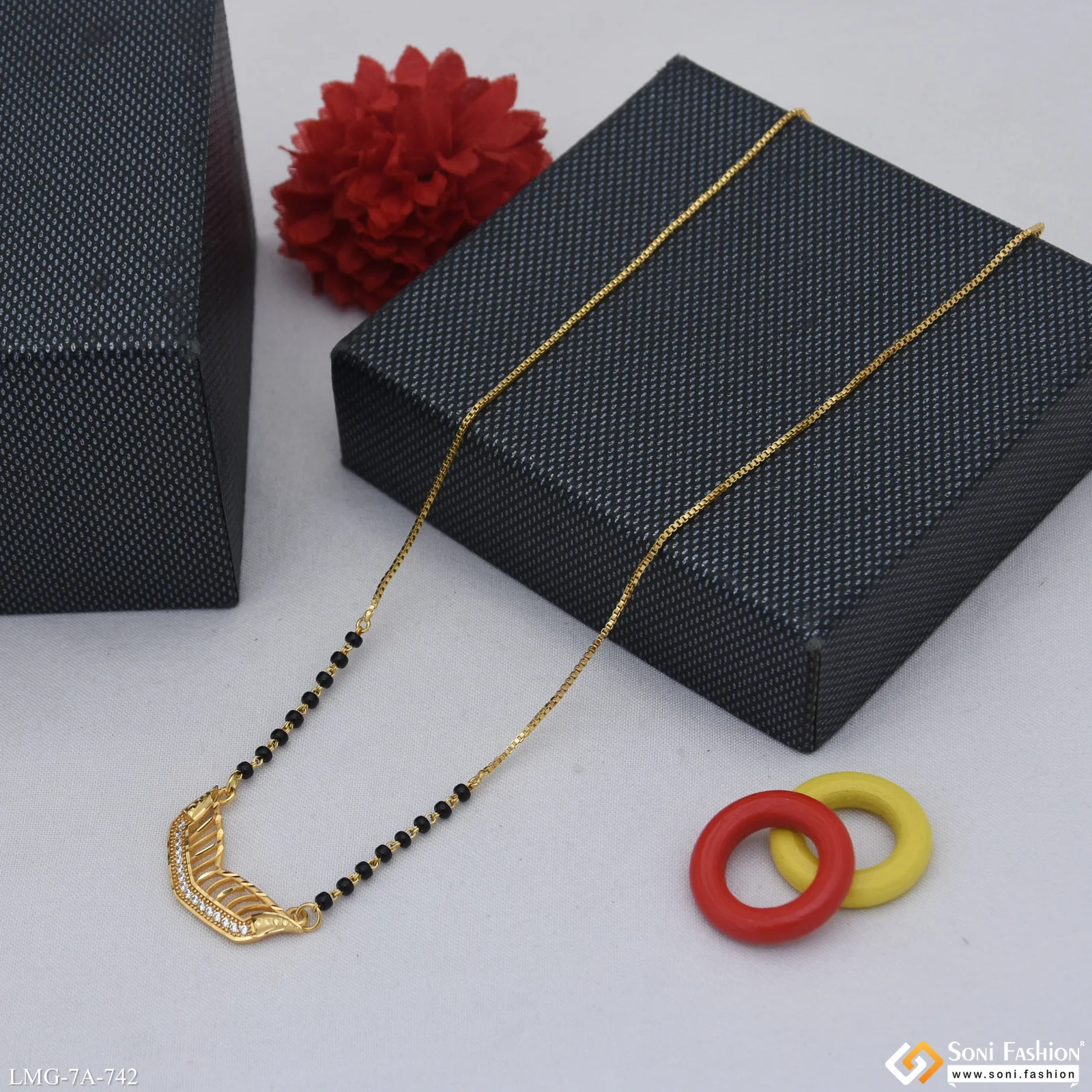 Superior Quality Gold Plated Mangalsutra for Women - Style A742 - Image 5