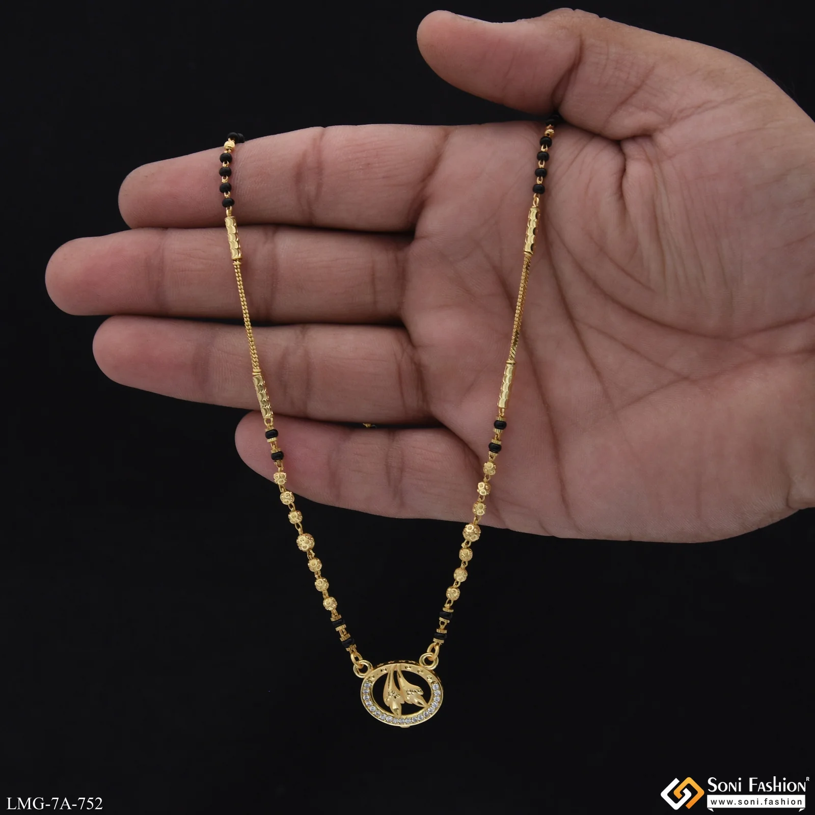 Superior Quality Gold Plated Mangalsutra for Women - Style A752 - Image 2