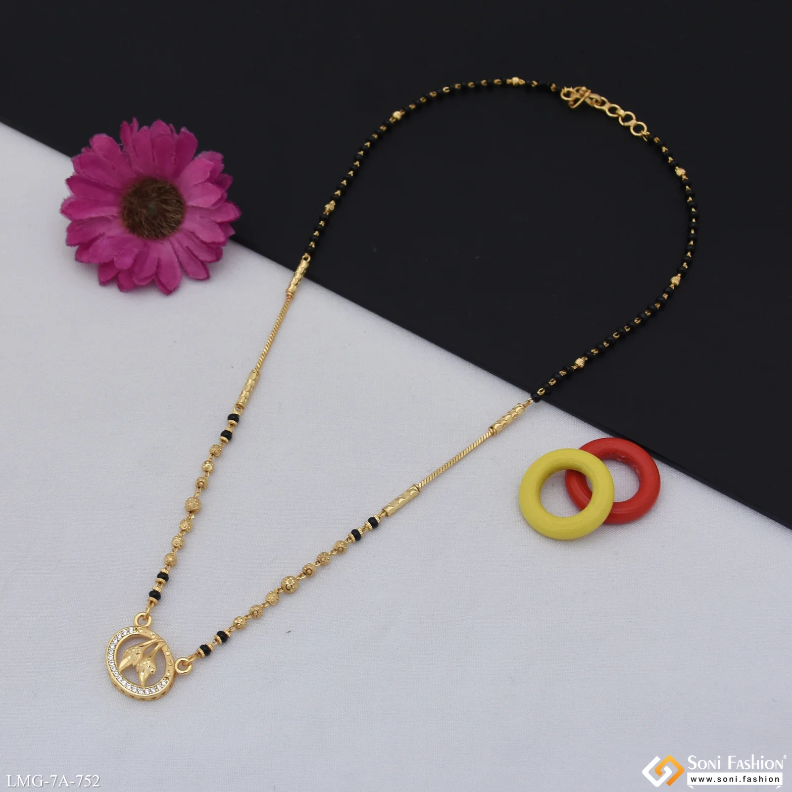 Superior Quality Gold Plated Mangalsutra for Women - Style A752 - Image 3