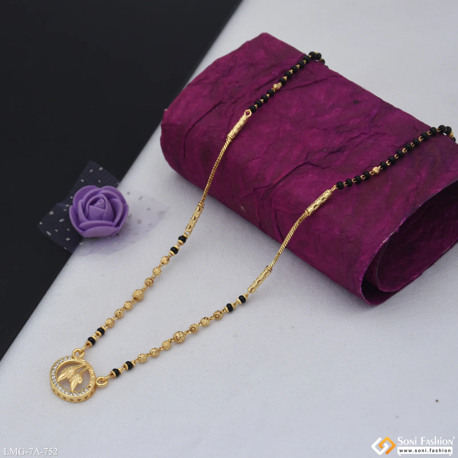 Superior Quality Gold Plated Mangalsutra for Women - Style A752 - Image 5