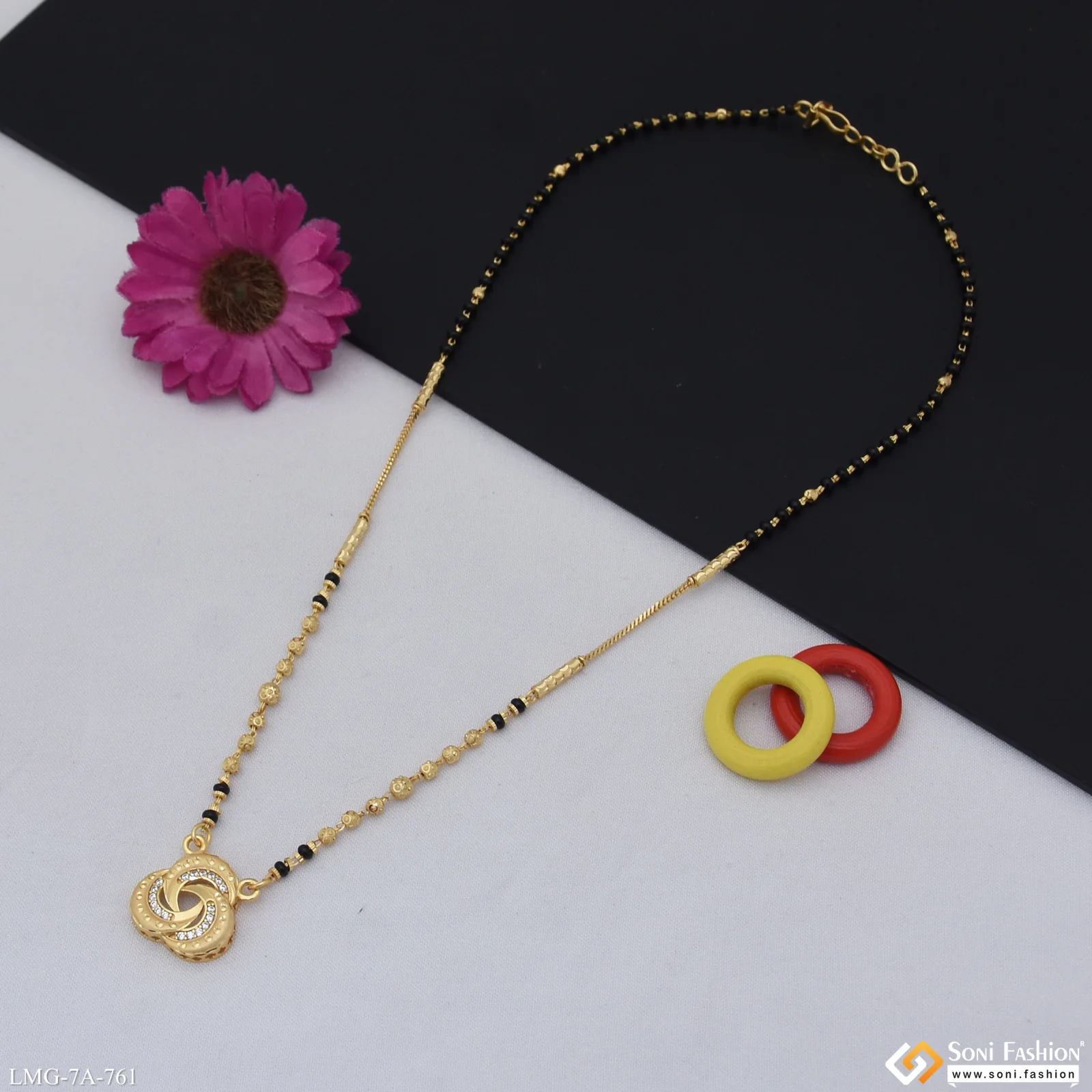 Superior Quality Gold Plated Mangalsutra for Women - Style A761 - Image 3