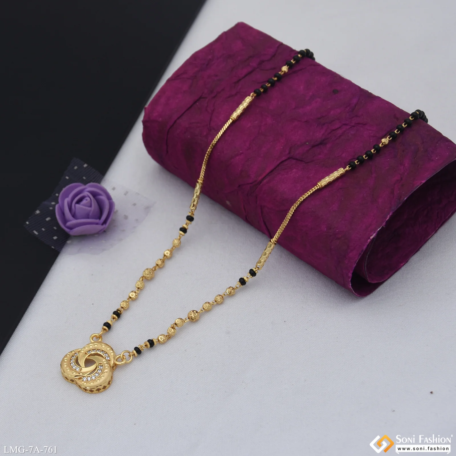 Superior Quality Gold Plated Mangalsutra for Women - Style A761 - Image 5