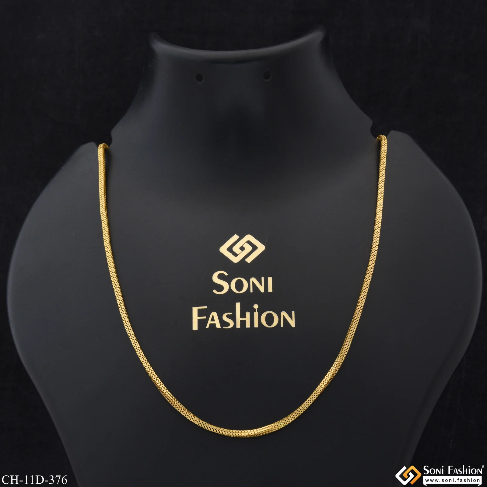 Superior Quality Hand-Crafted Design Gold Plated Chain for Men - Style D376 - Image 2