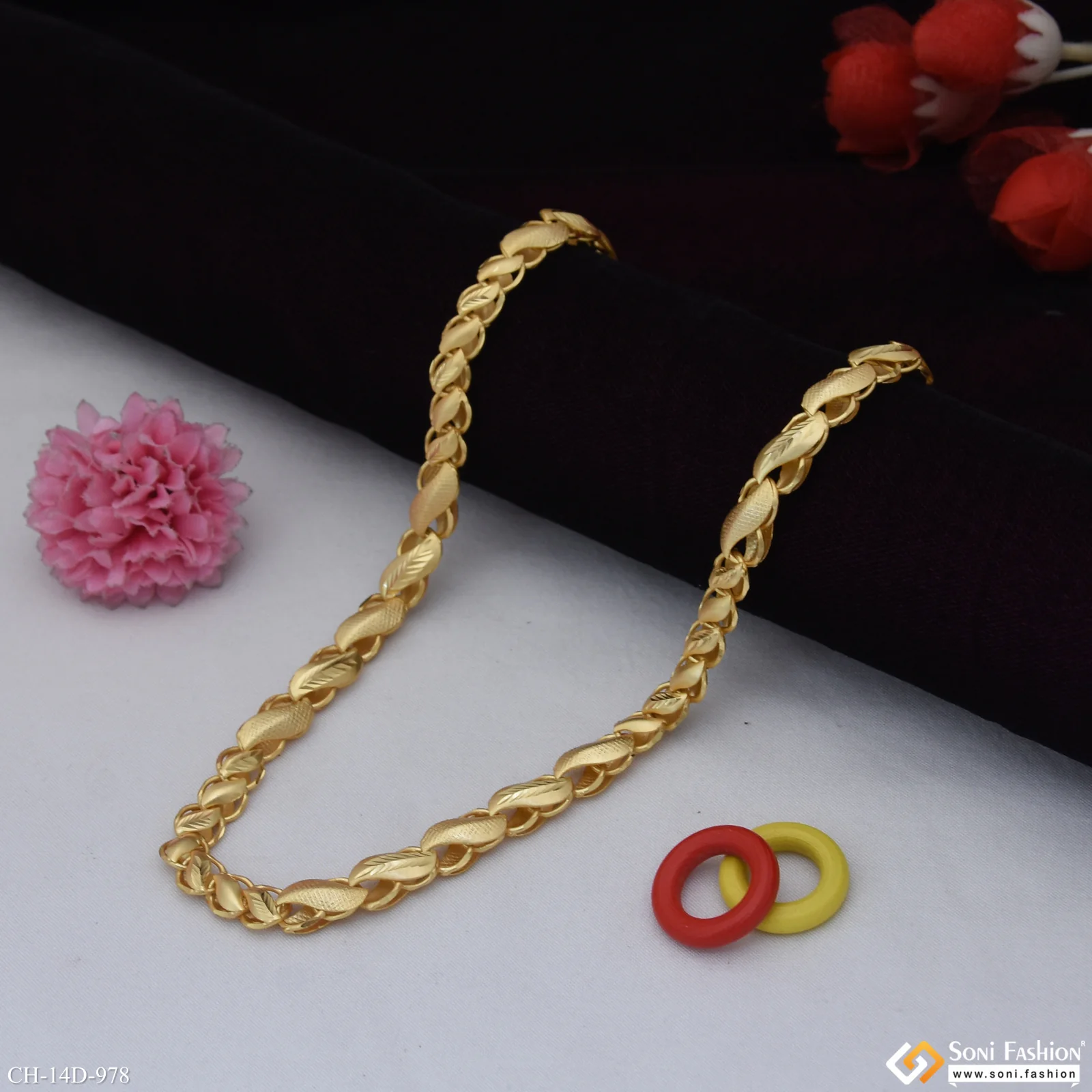 Trending Design Gold Plated Kohli Chain for Men - Style D978 - Image 4