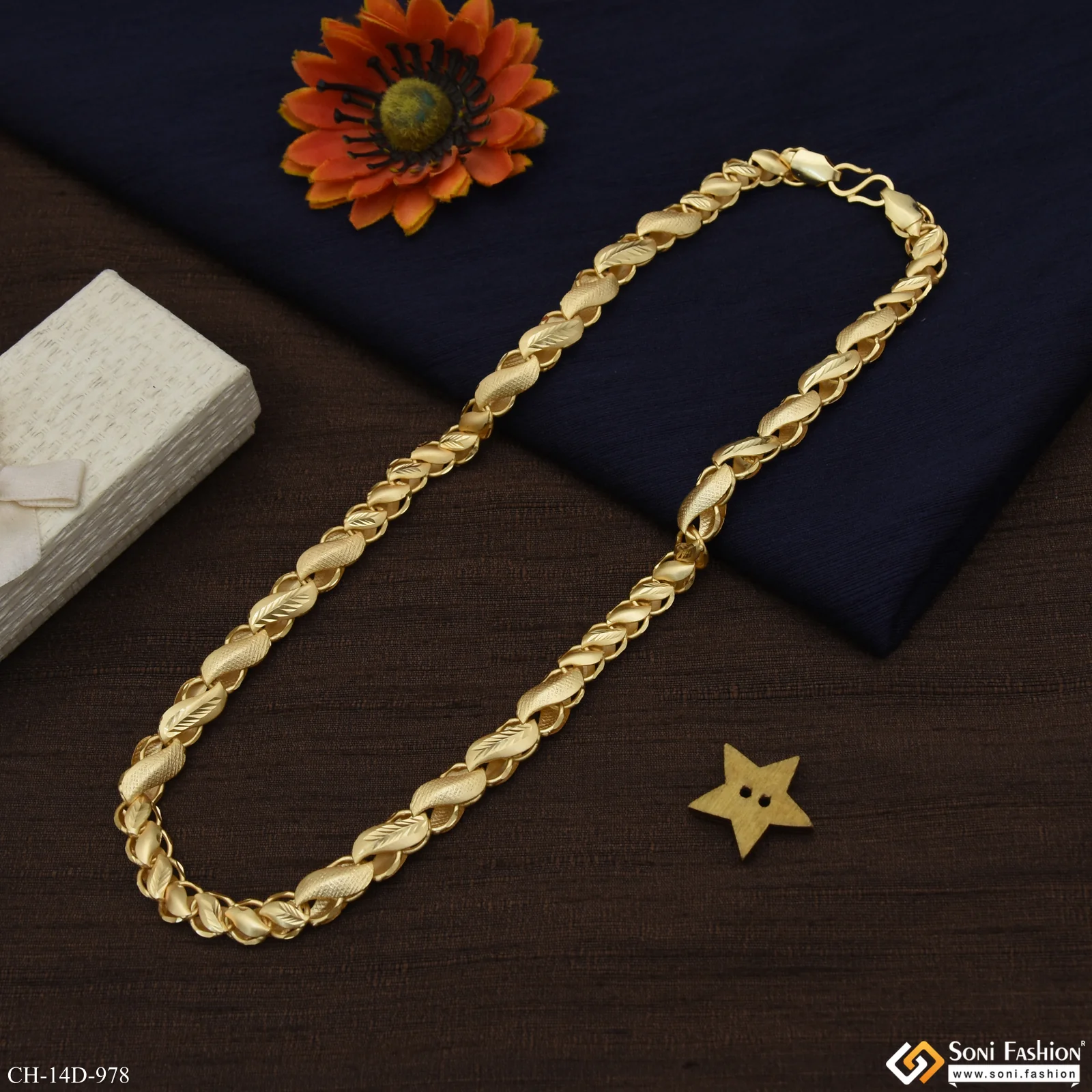 Trending Design Gold Plated Kohli Chain for Men - Style D978 - Image 7