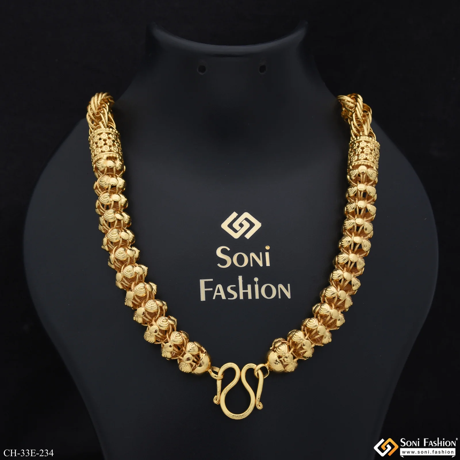 Trending Design Gold Plated Rajwadi Chain for Men - Style E234 - Image 2