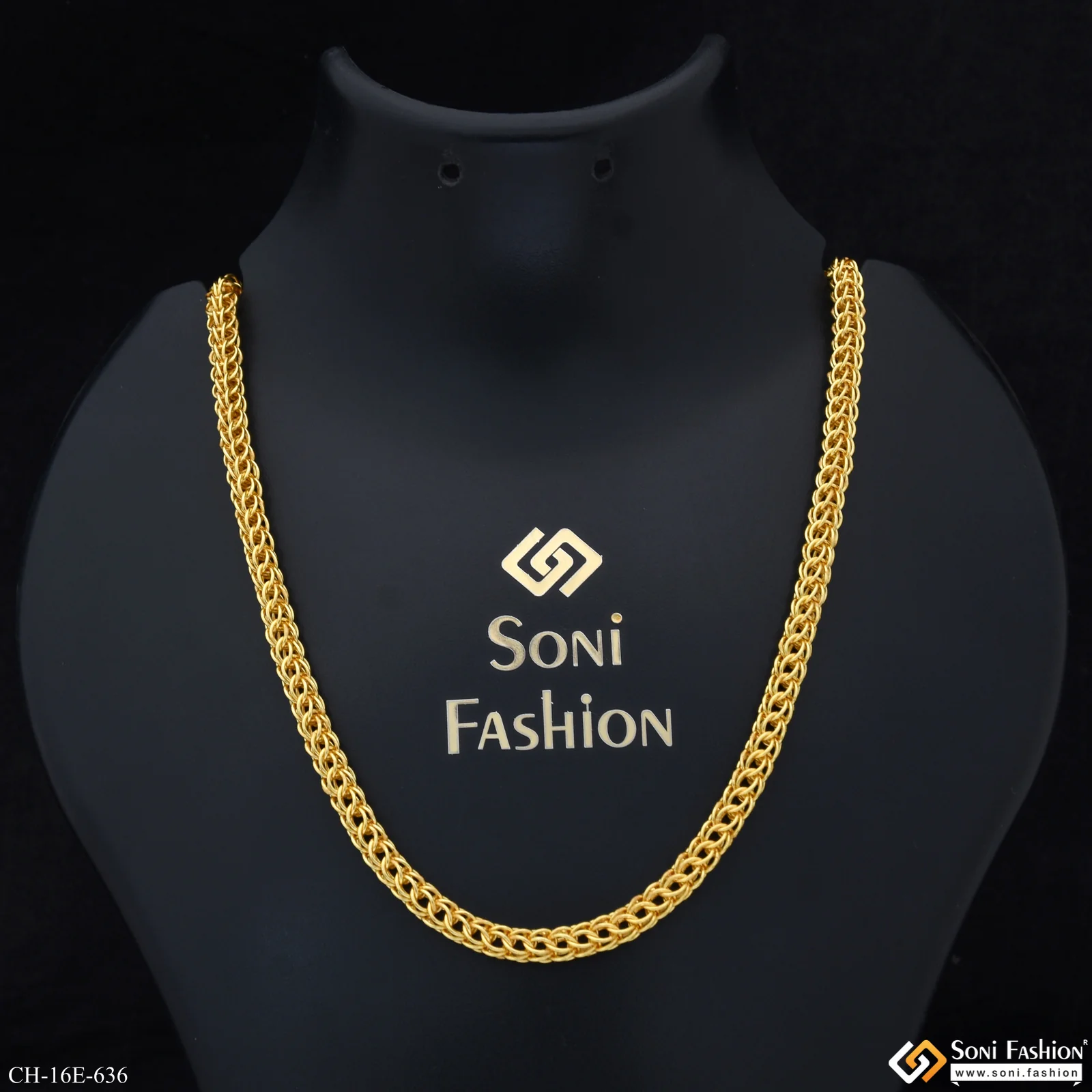 Trending Design Gold Plated Rajwadi Chain for Men - Style E636