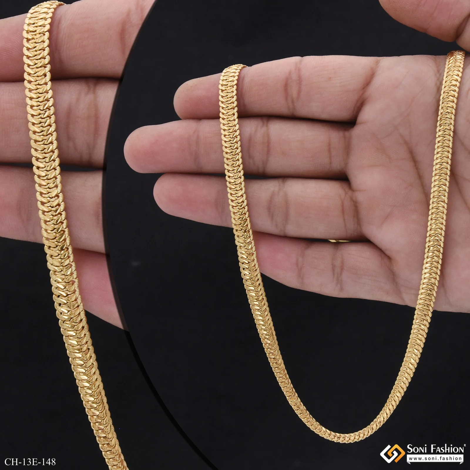 Trending Design Gold Plated Snake Chain for Men - Style E148 - Image 2