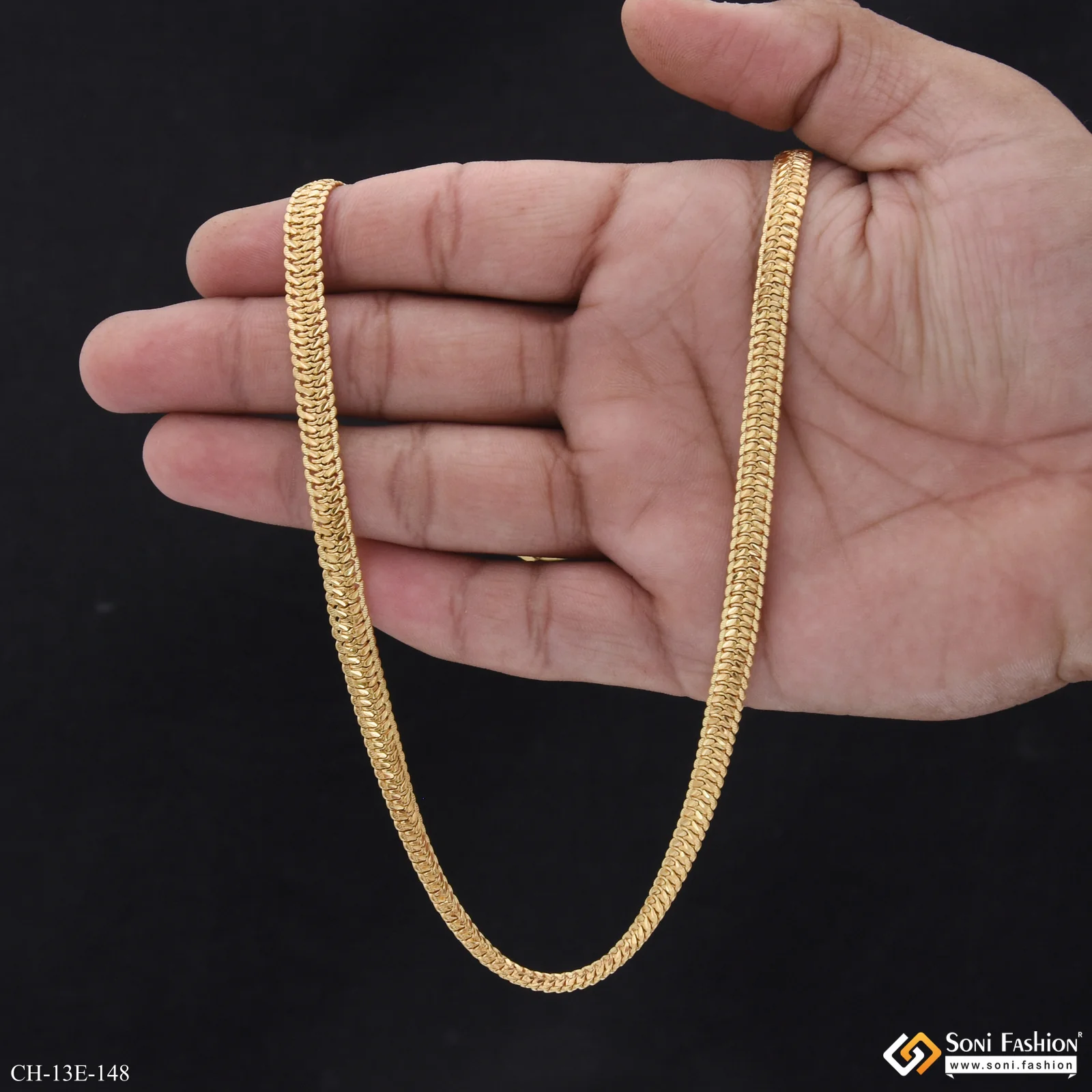 Trending Design Gold Plated Snake Chain for Men - Style E148 - Image 5