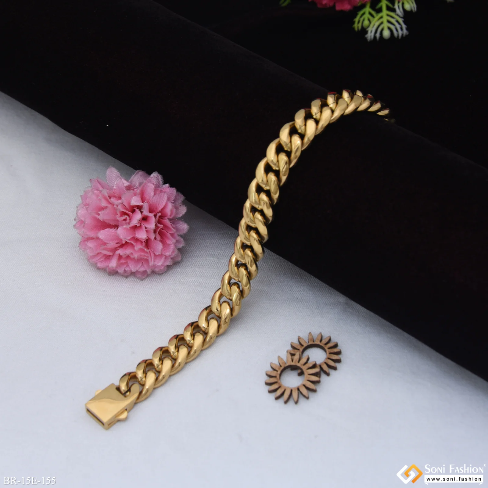 Trending Design Stainless Steel Cuban Link Bracelet for Men - Style E155 - Image 2