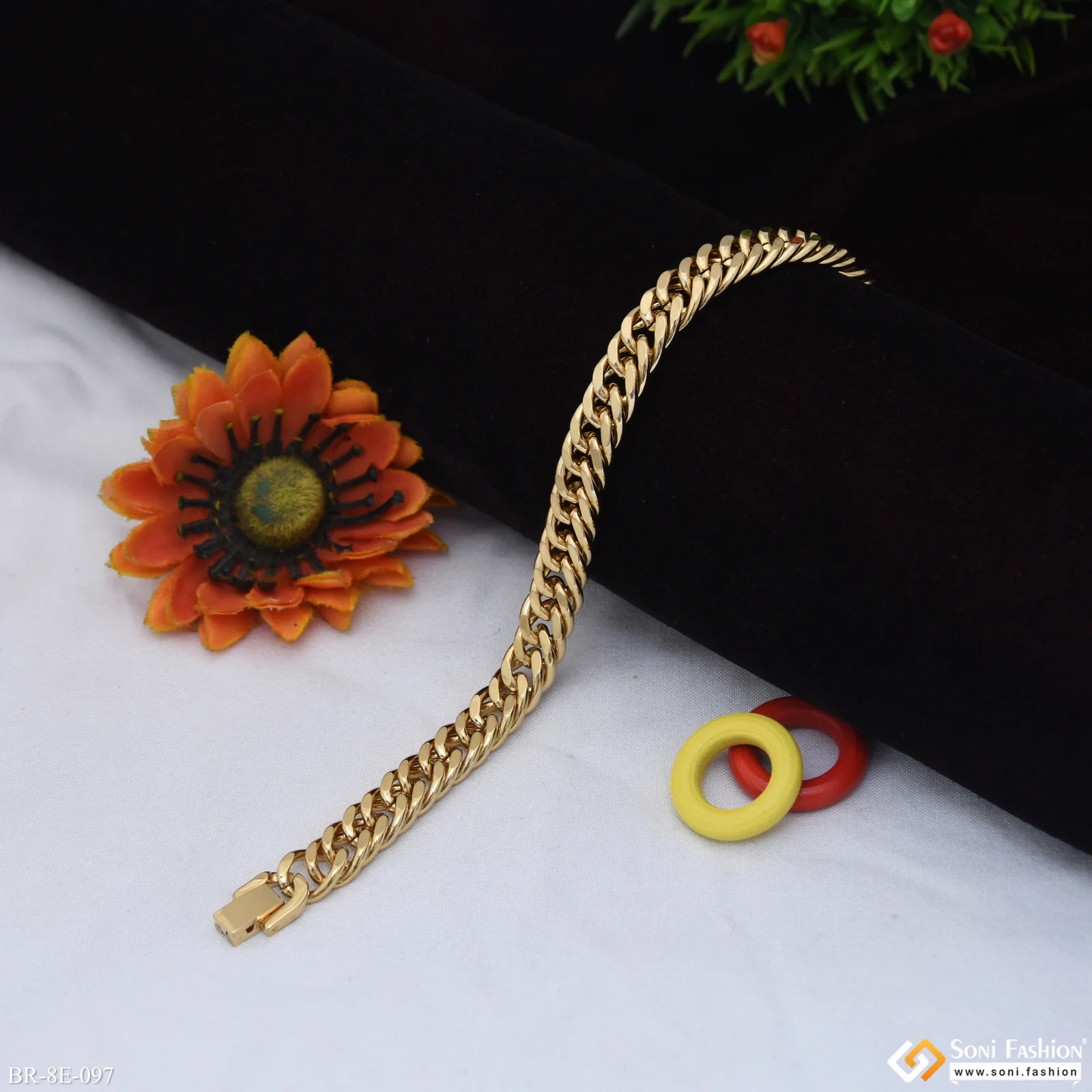 Trending Design Stainless Steel Link Bracelet for Men - Style E097 - Image 5