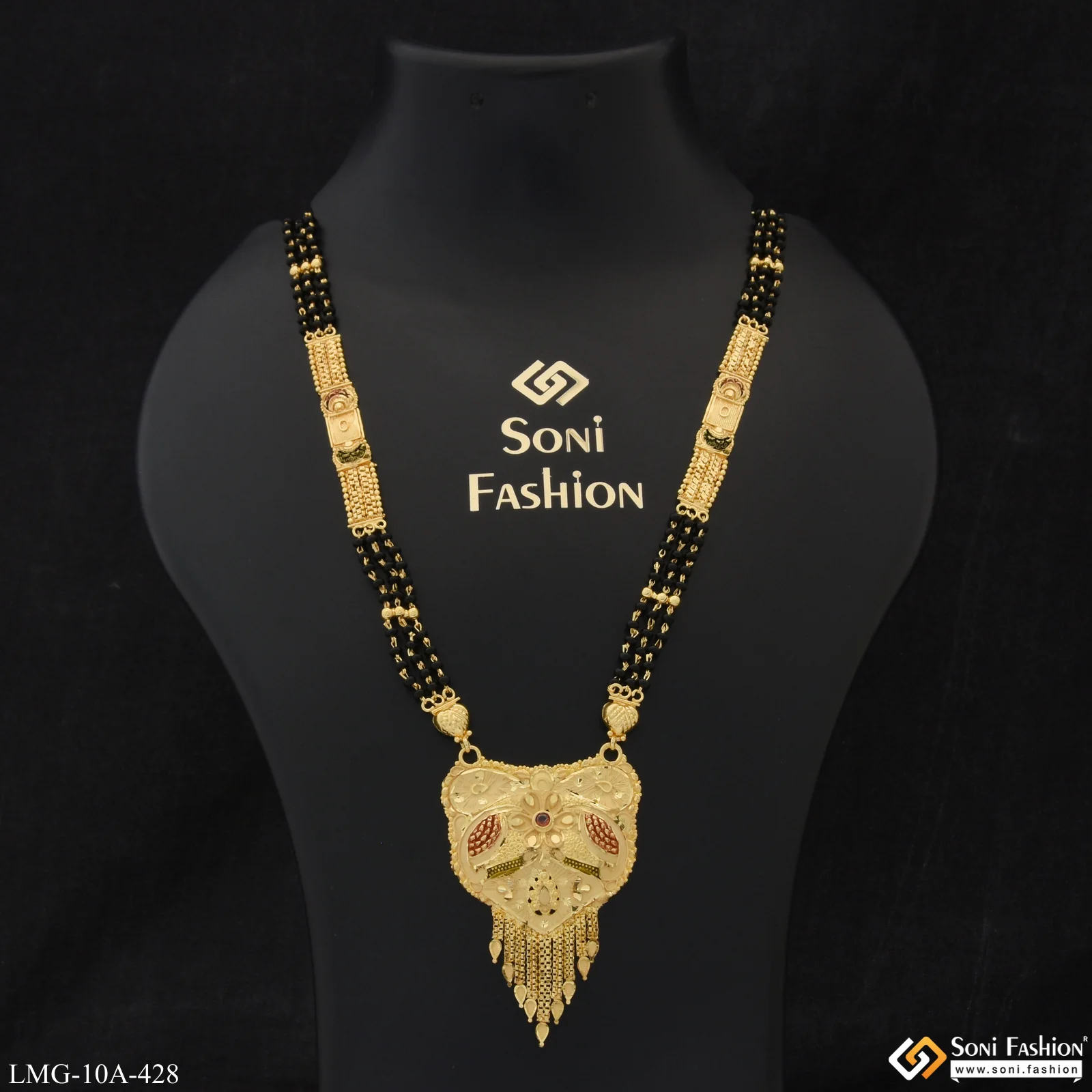 Unique Design Fancy Design Gold Plated Mangalsutra for Women - Style A428
