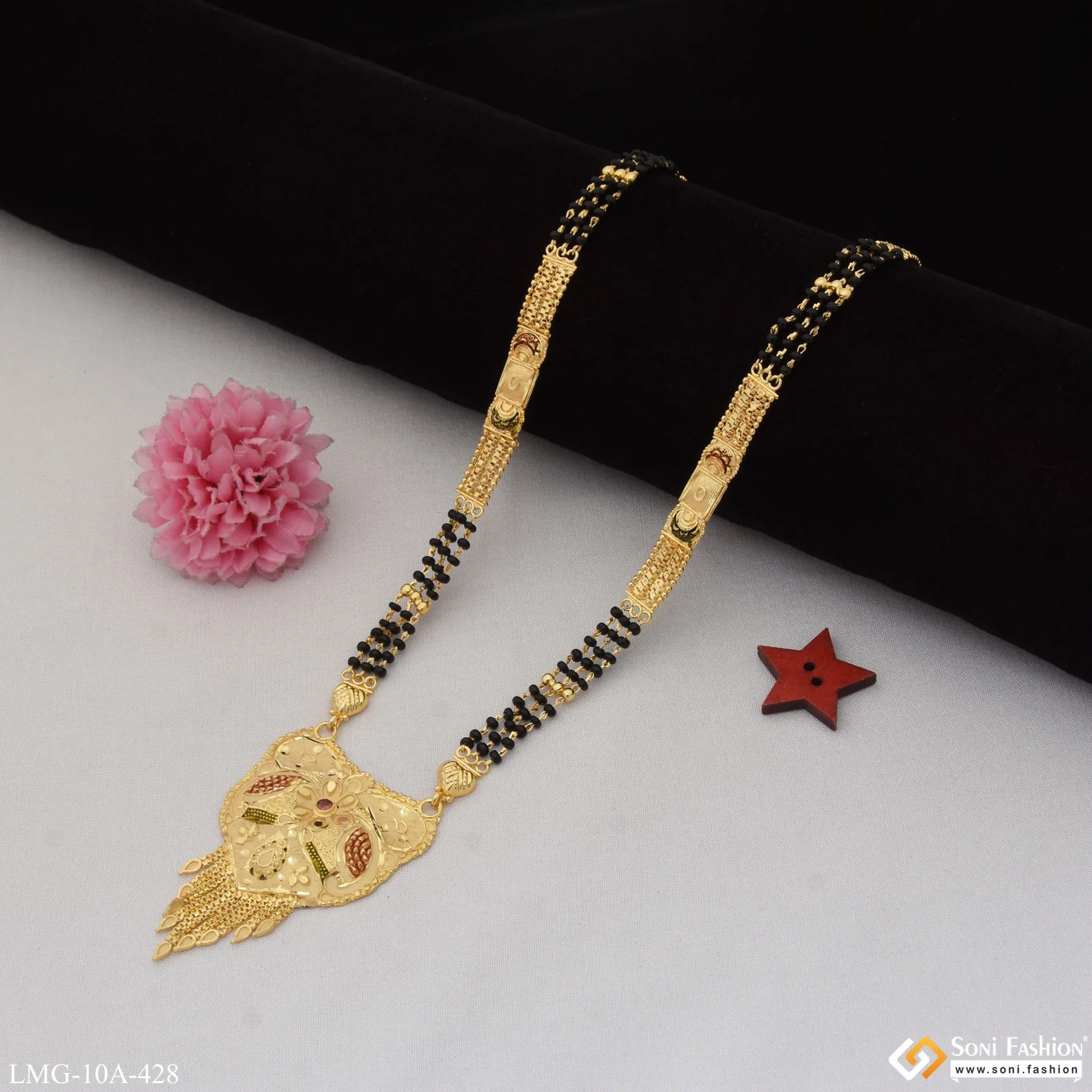 Unique Design Fancy Design Gold Plated Mangalsutra for Women - Style A428 - Image 2