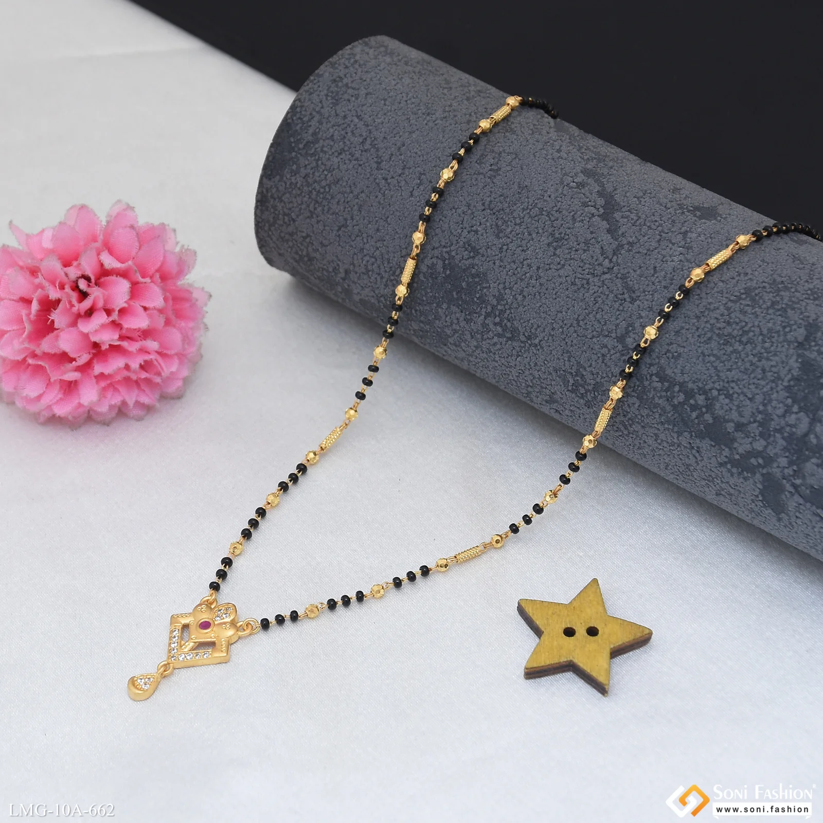 Unique Design Gold Plated Mangalsutra for Women - Style A662 - Image 5