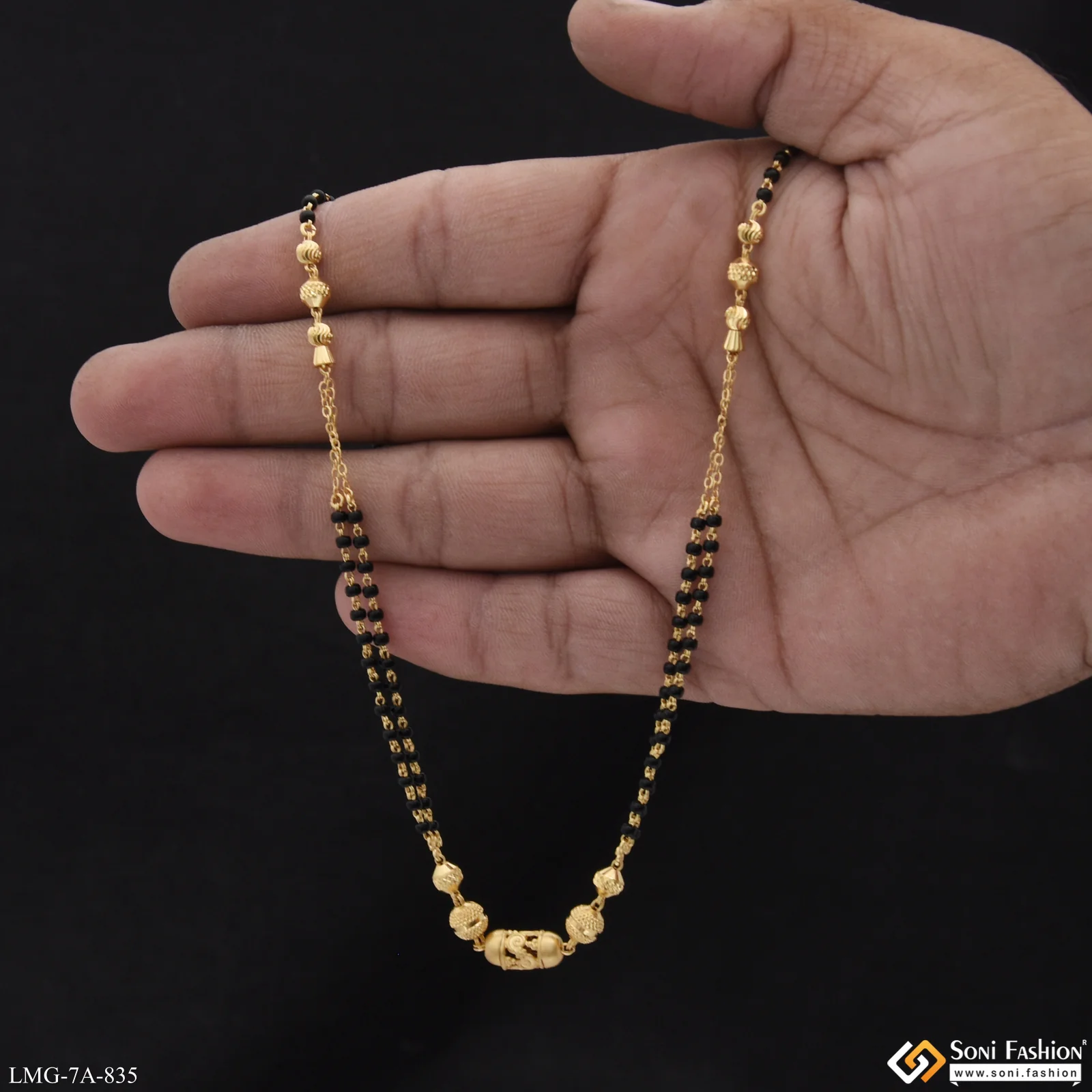 Unique Design Gold Plated Mangalsutra for Women - Style A835 - Image 2