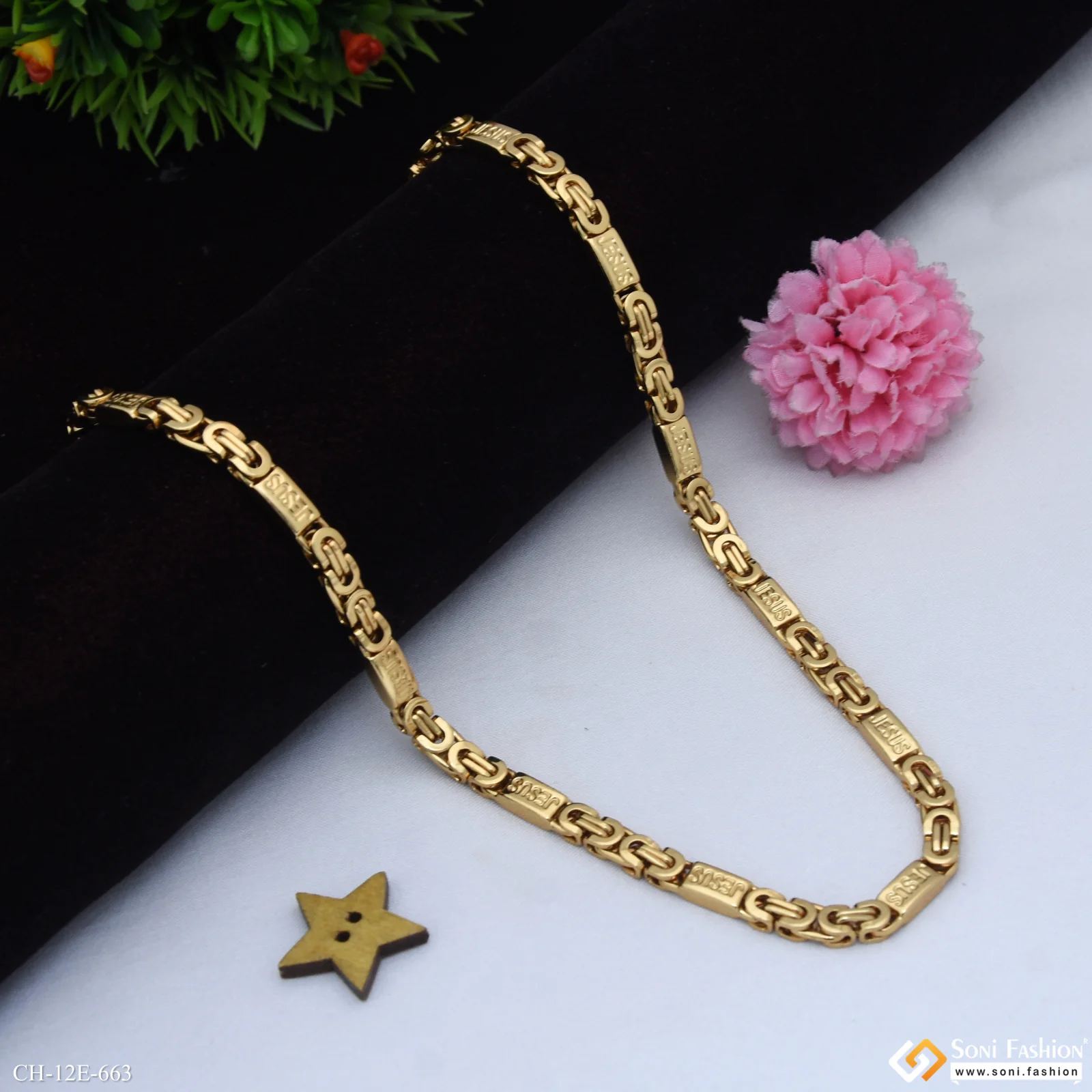 Unique Design High-Quality Stainless Steel Chain for Men - Style E663 - Image 4