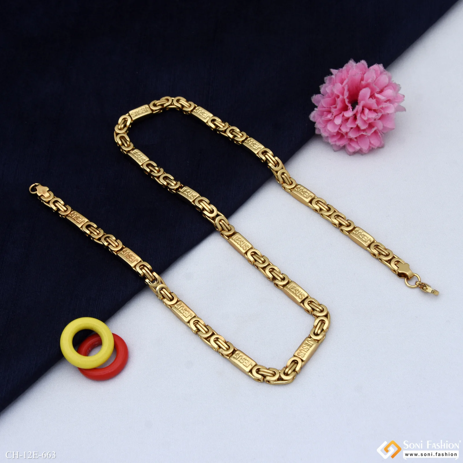 Unique Design High-Quality Stainless Steel Chain for Men - Style E663 - Image 5