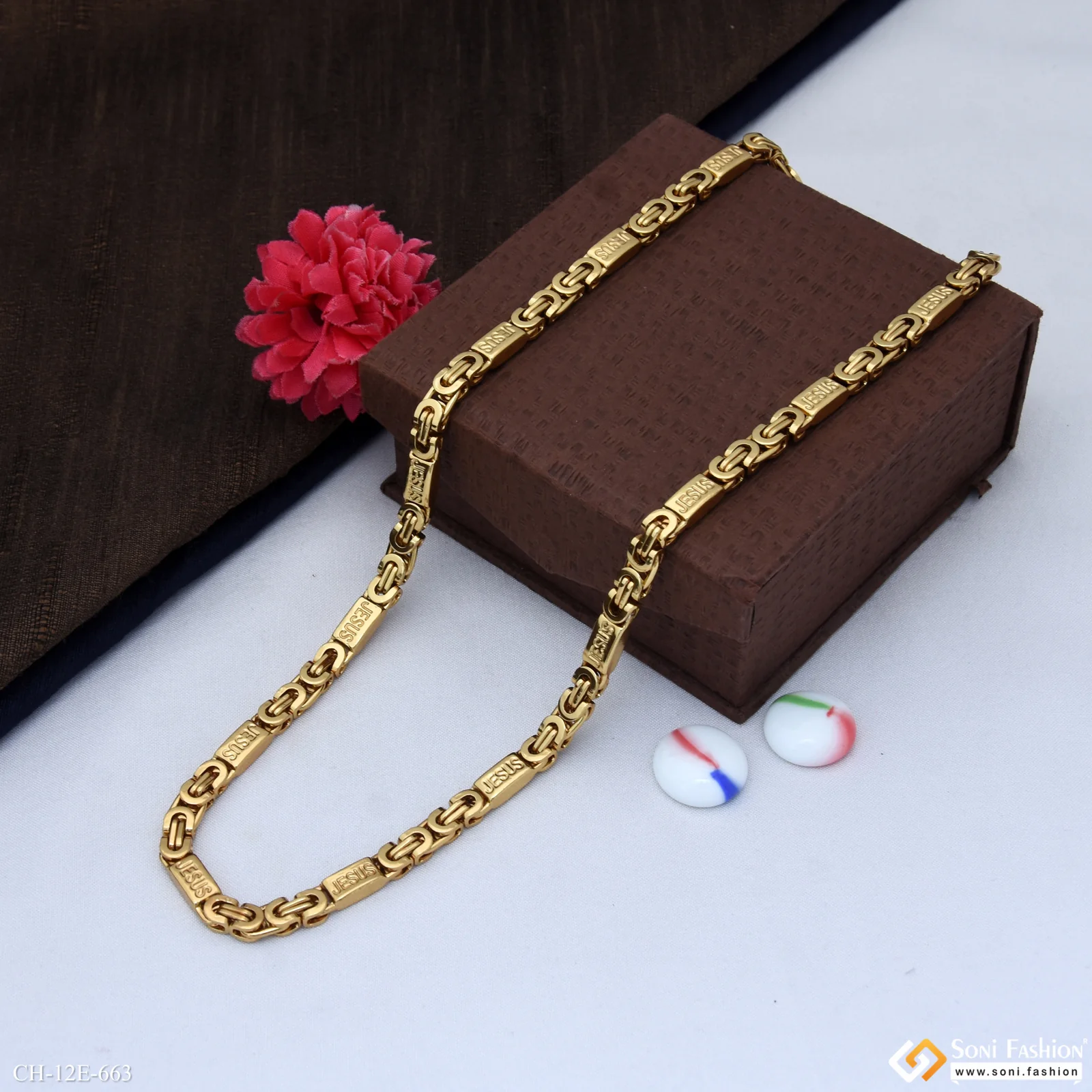 Unique Design High-Quality Stainless Steel Chain for Men - Style E663 - Image 6