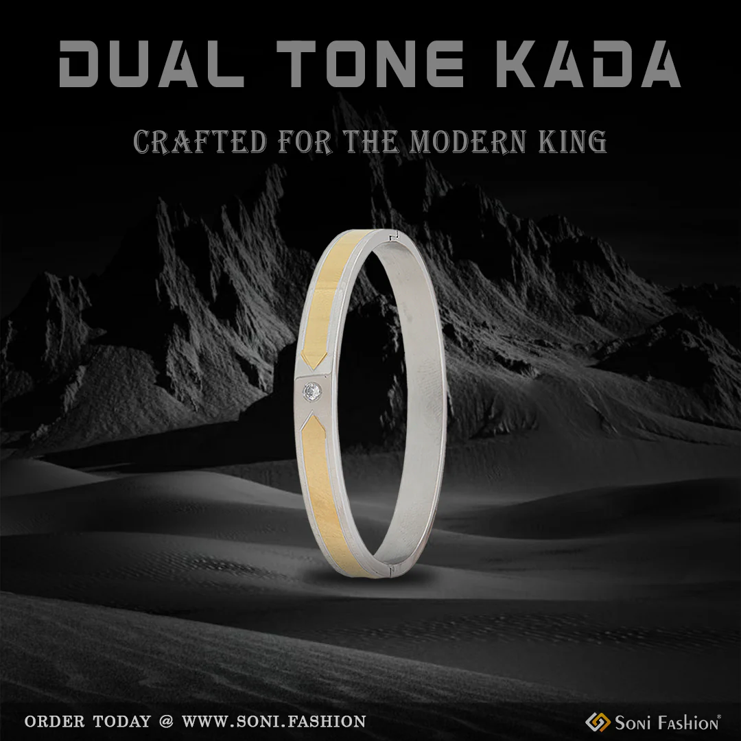 Unique Design Premium-Grade Quality Gold Plated Kada for Men - Style A965